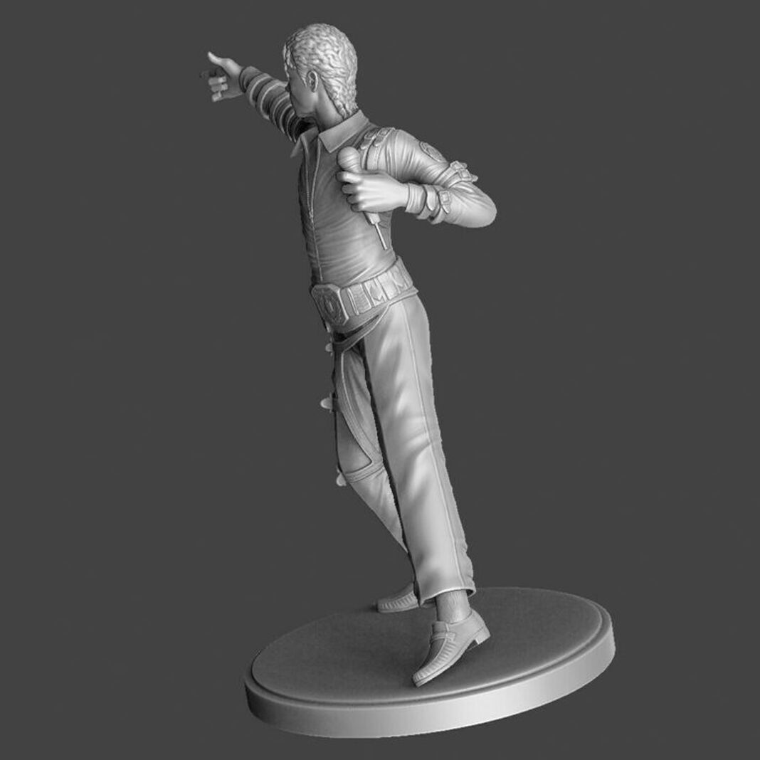 Michael Jackson full length for 3D printing STL              3D print model_6