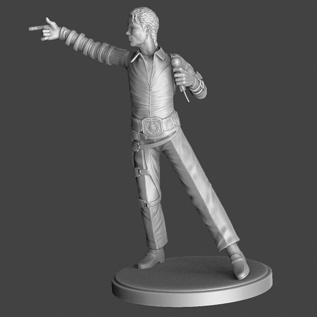 Michael Jackson full length for 3D printing STL              3D print model_4