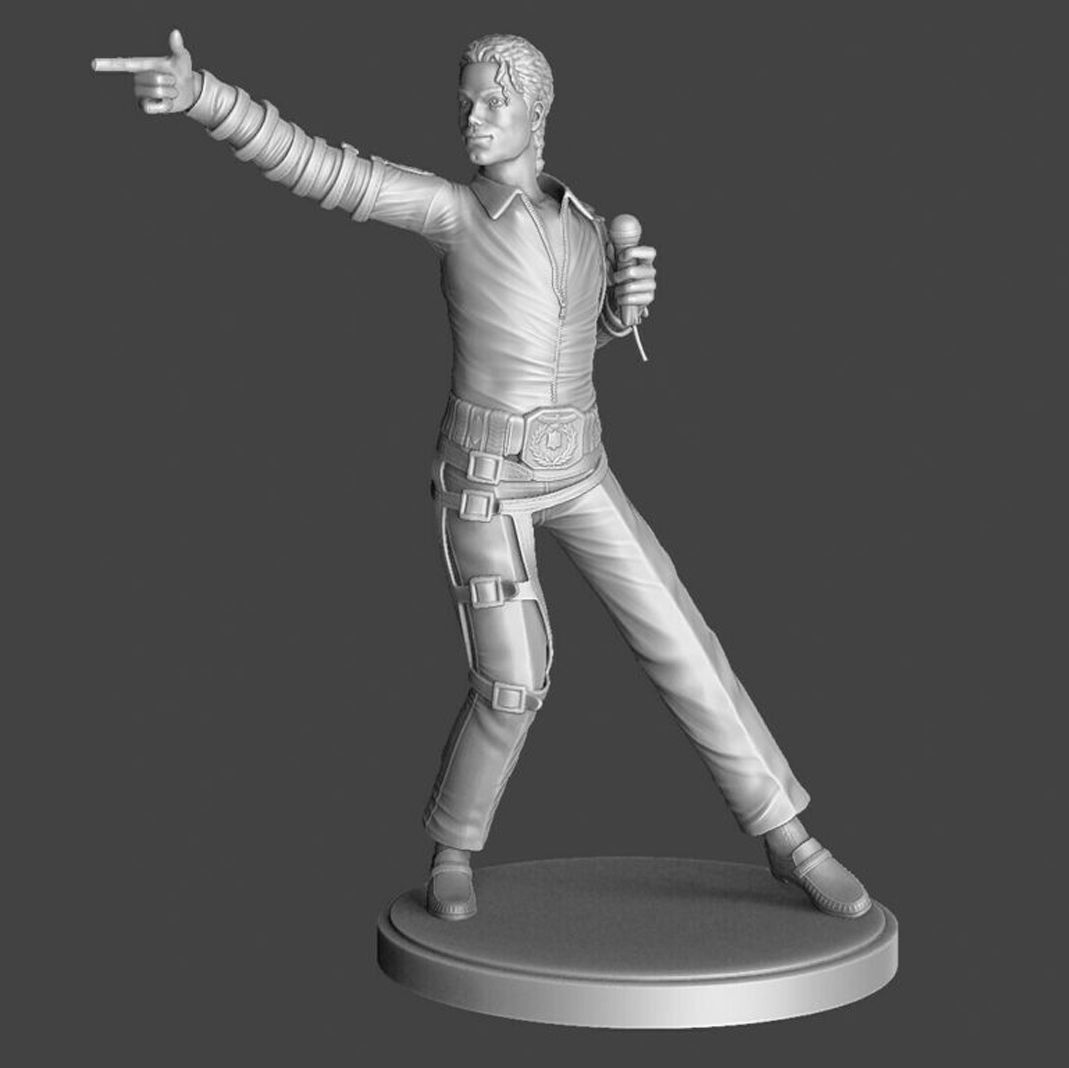 Michael Jackson full length for 3D printing STL              3D print model_5