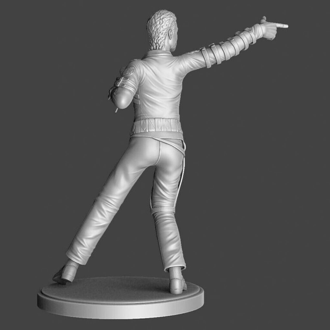 Michael Jackson full length for 3D printing STL              3D print model_3