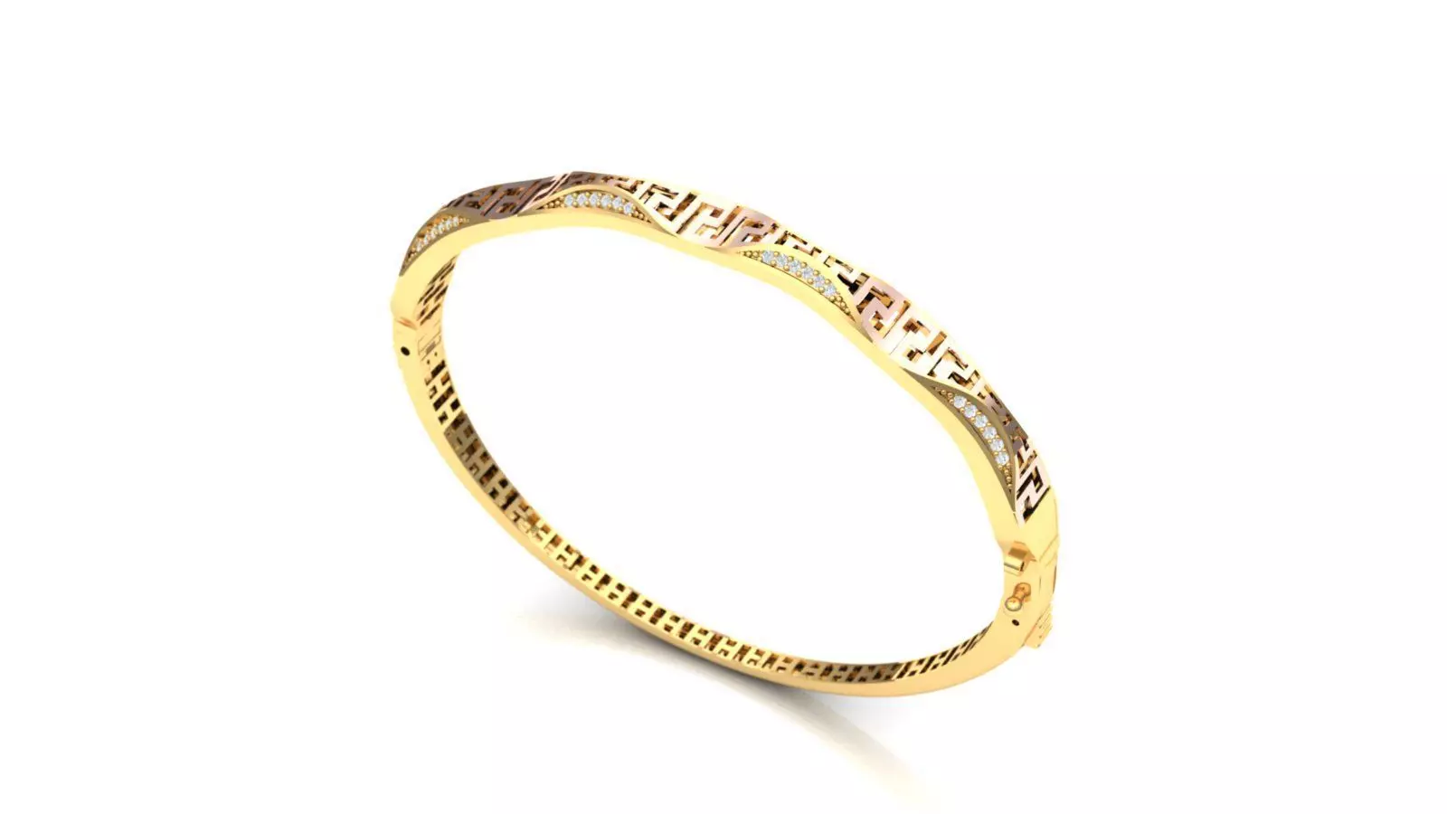 Bracelet jewellery 3d wax resine projet model 3D print model 4 3D print model_0