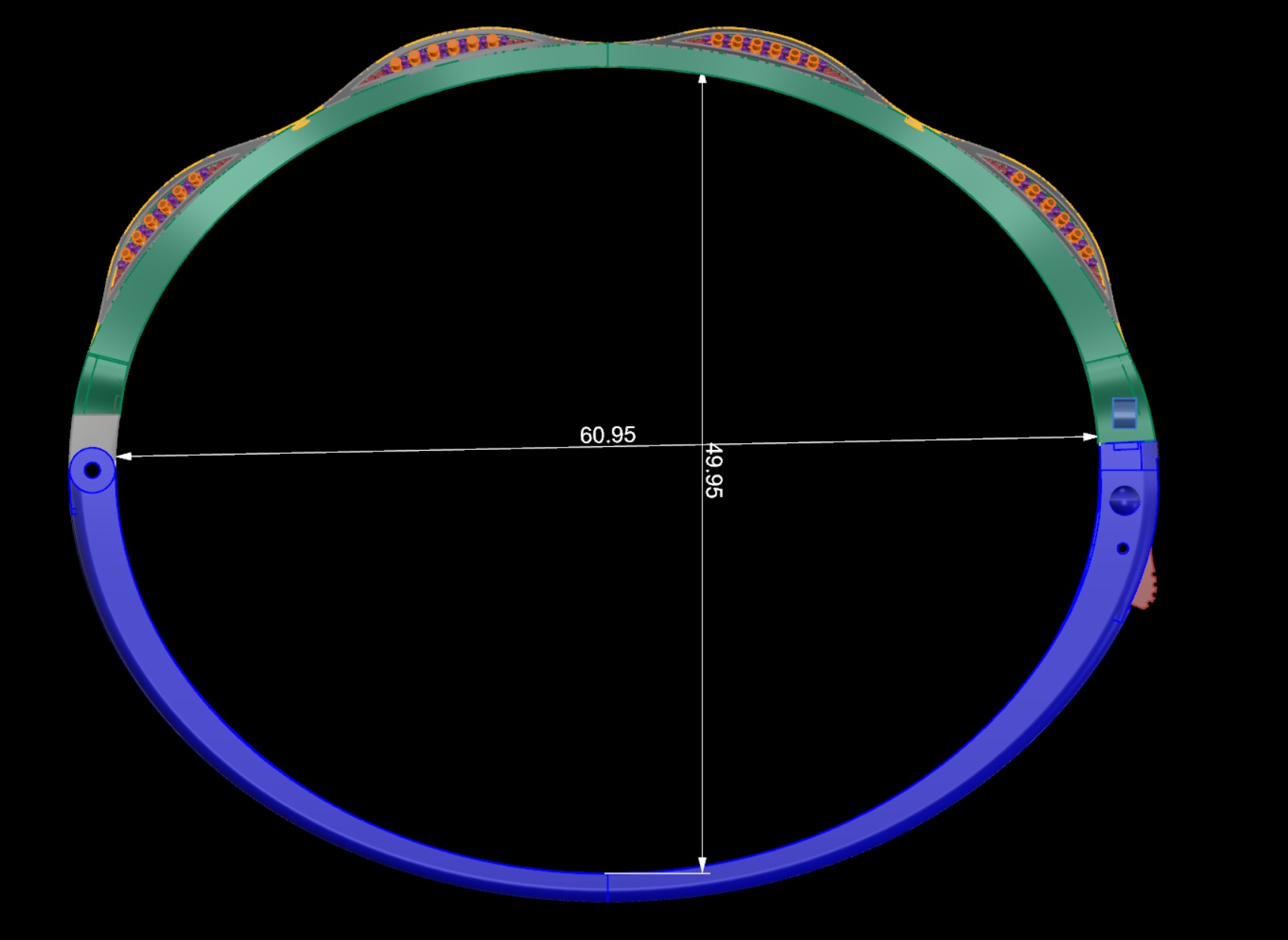 Bracelet jewellery 3d wax resine projet model 3D print model 4 3D print model_3