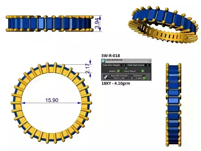 baguette eternity ring