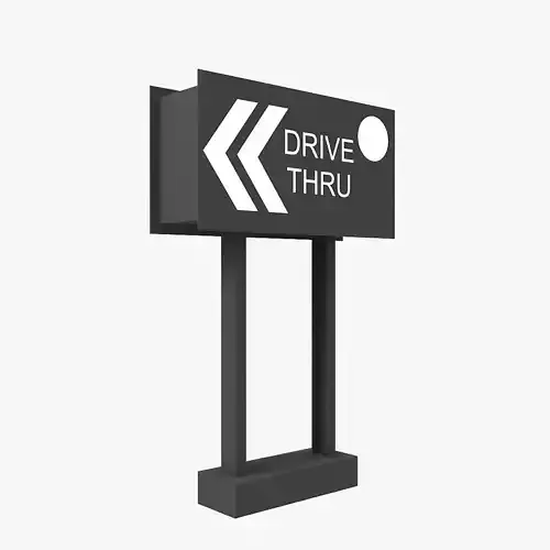 Street Billboard 3D model