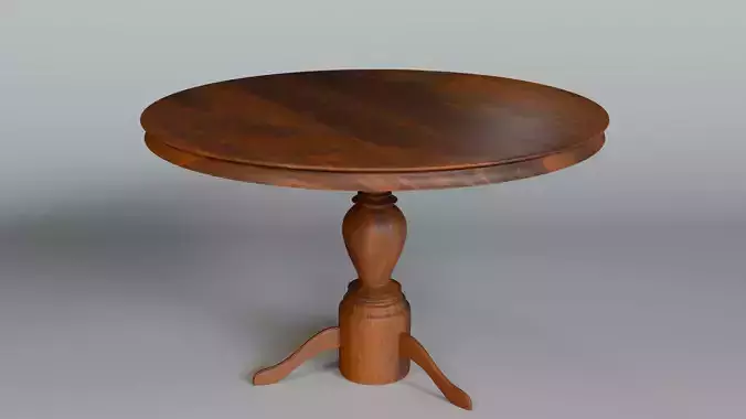 Free Elegant Round Wooden Table