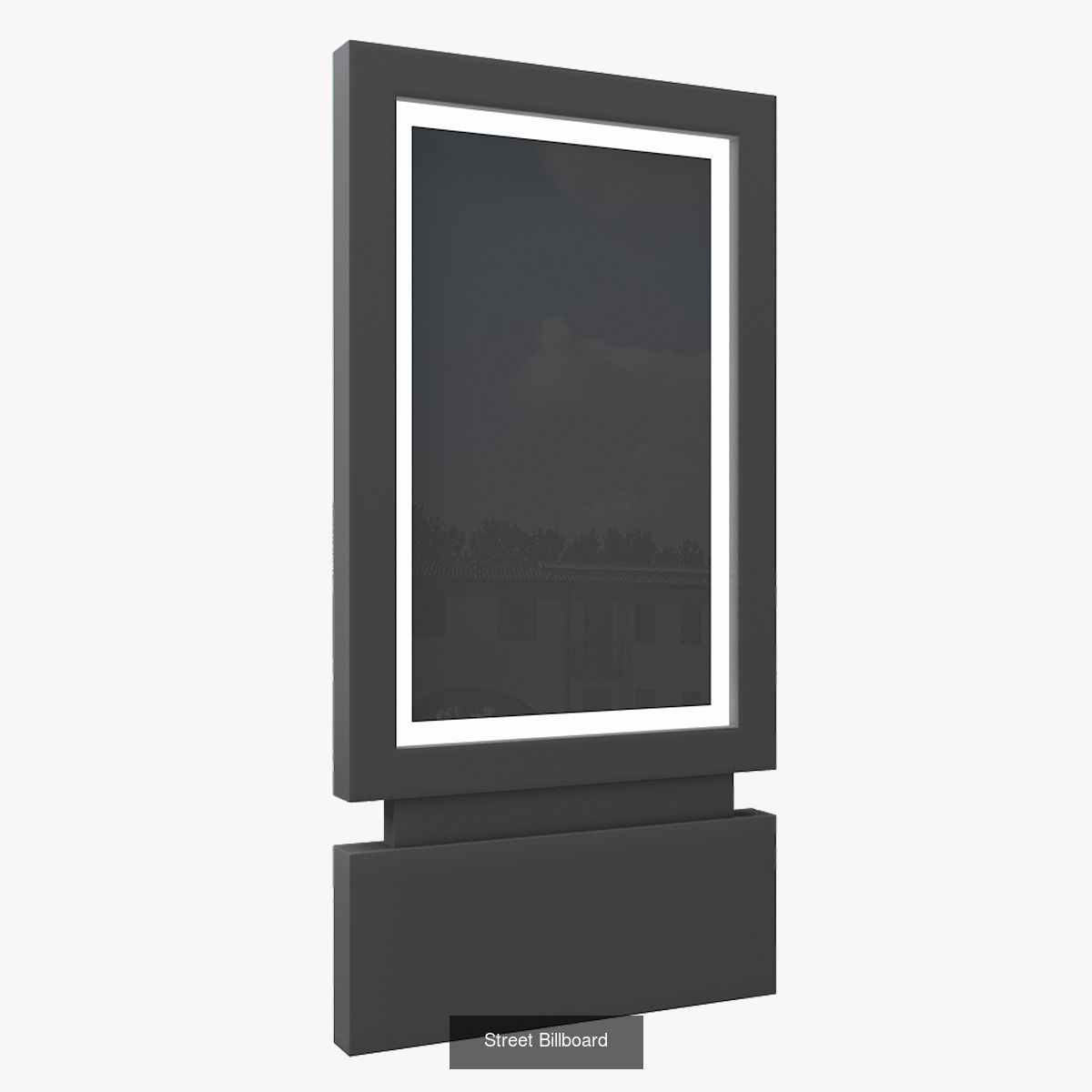 Street Billboard 6 in 1 3D Model Collection_6