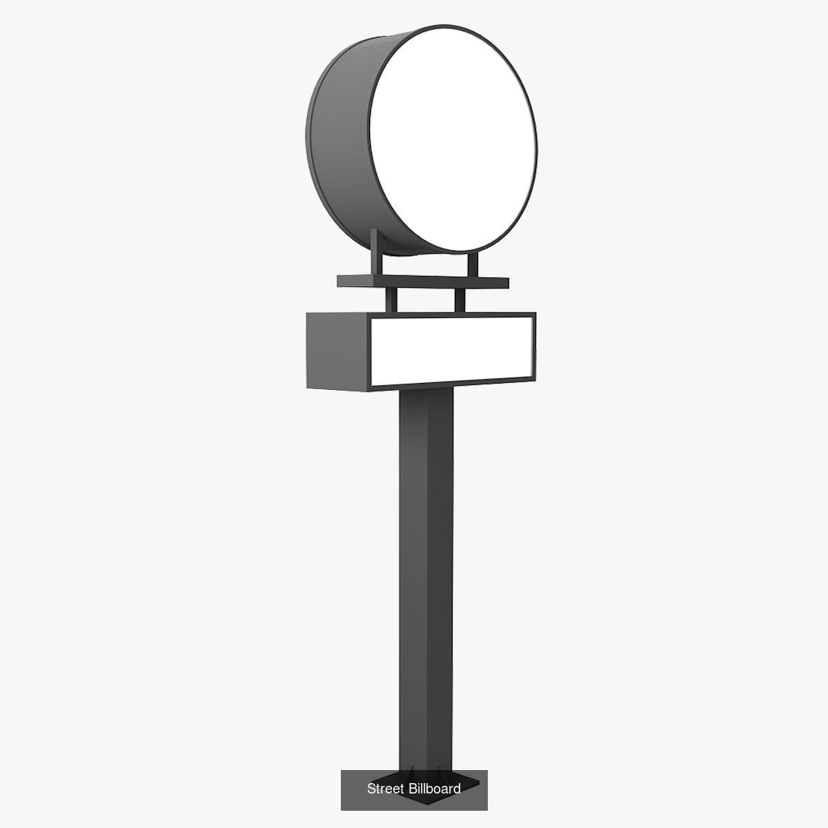 Street Billboard 6 in 1 3D Model Collection_4