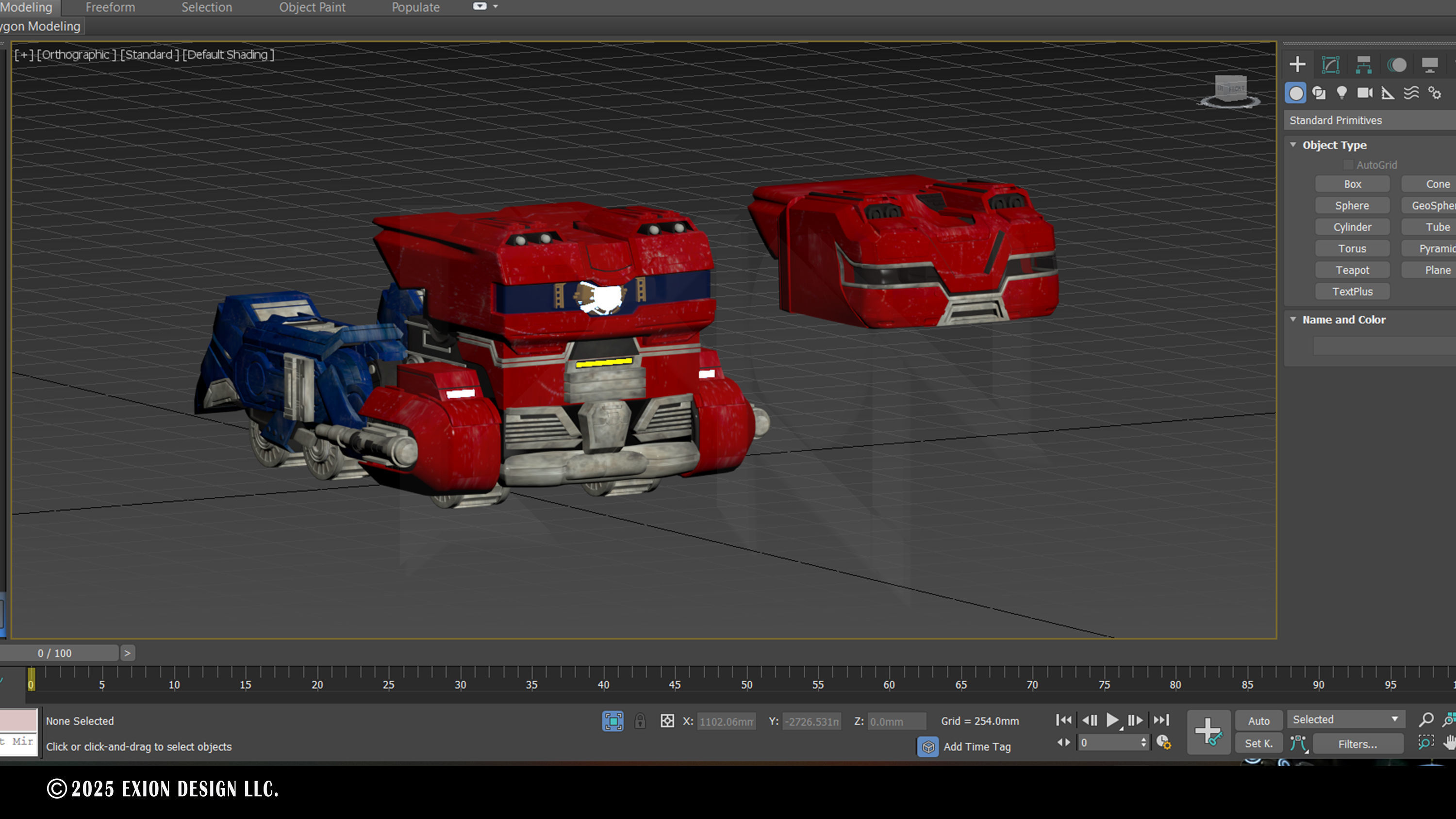 Transformers One Optimus Prime Cybertron Vehicle Form 3D model_16