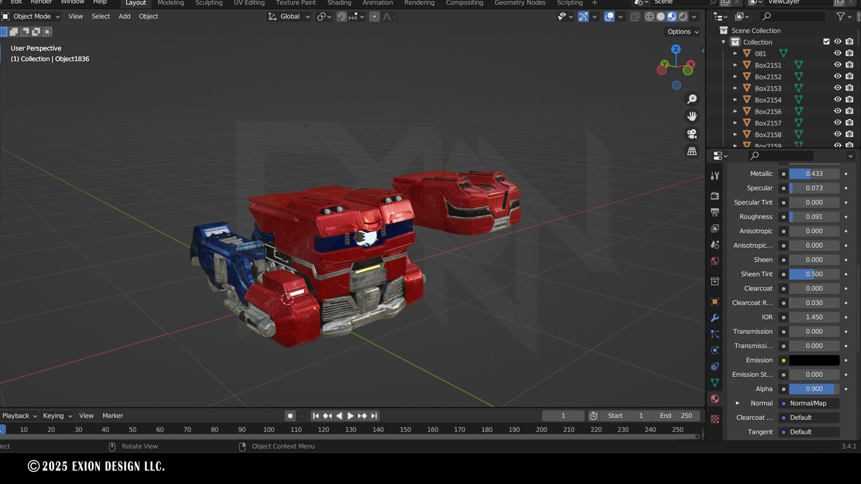 Transformers One Optimus Prime Cybertron Vehicle Form 3D model_15