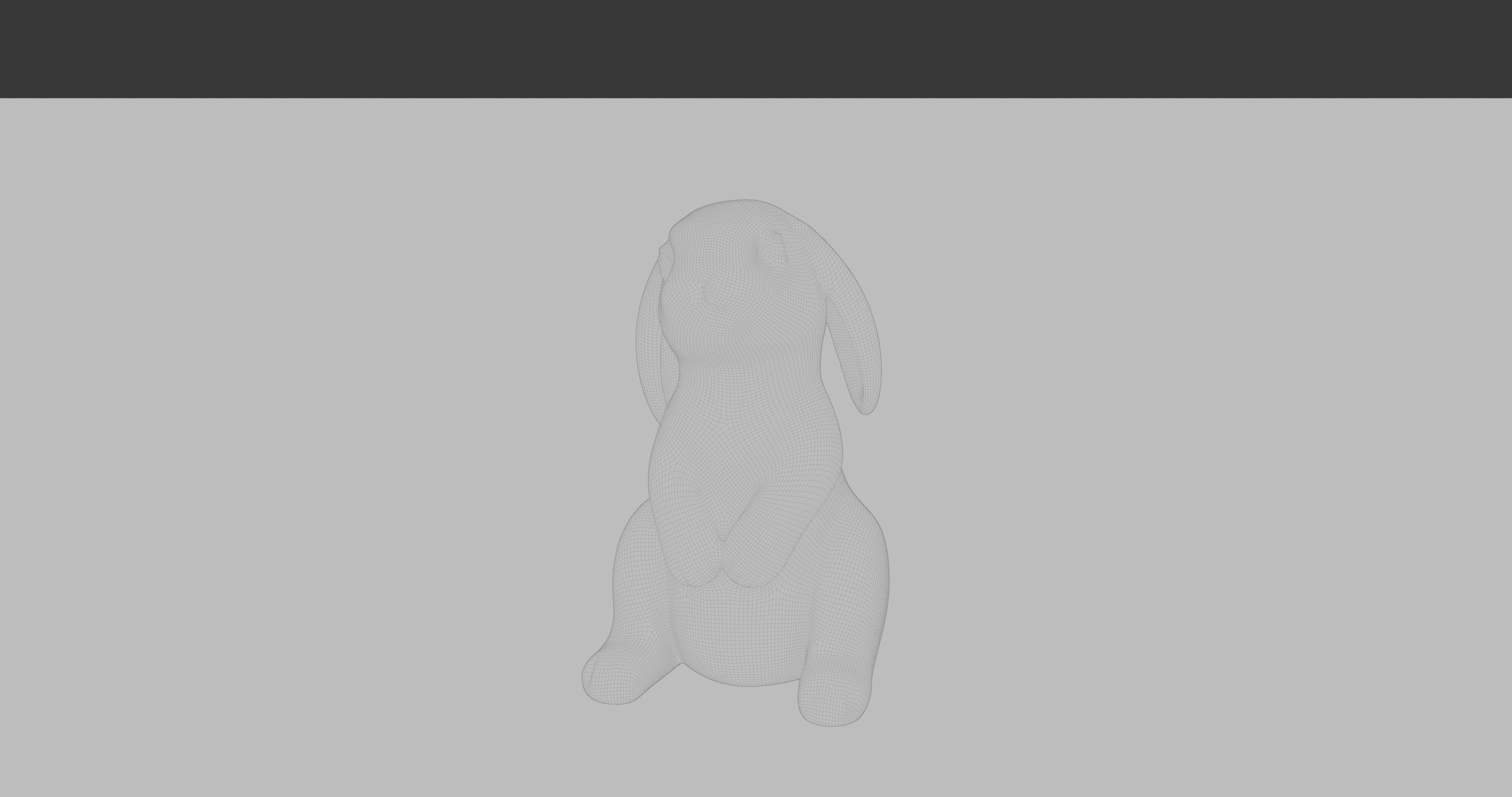 Rabbit for 3D Printing 3D print model_4