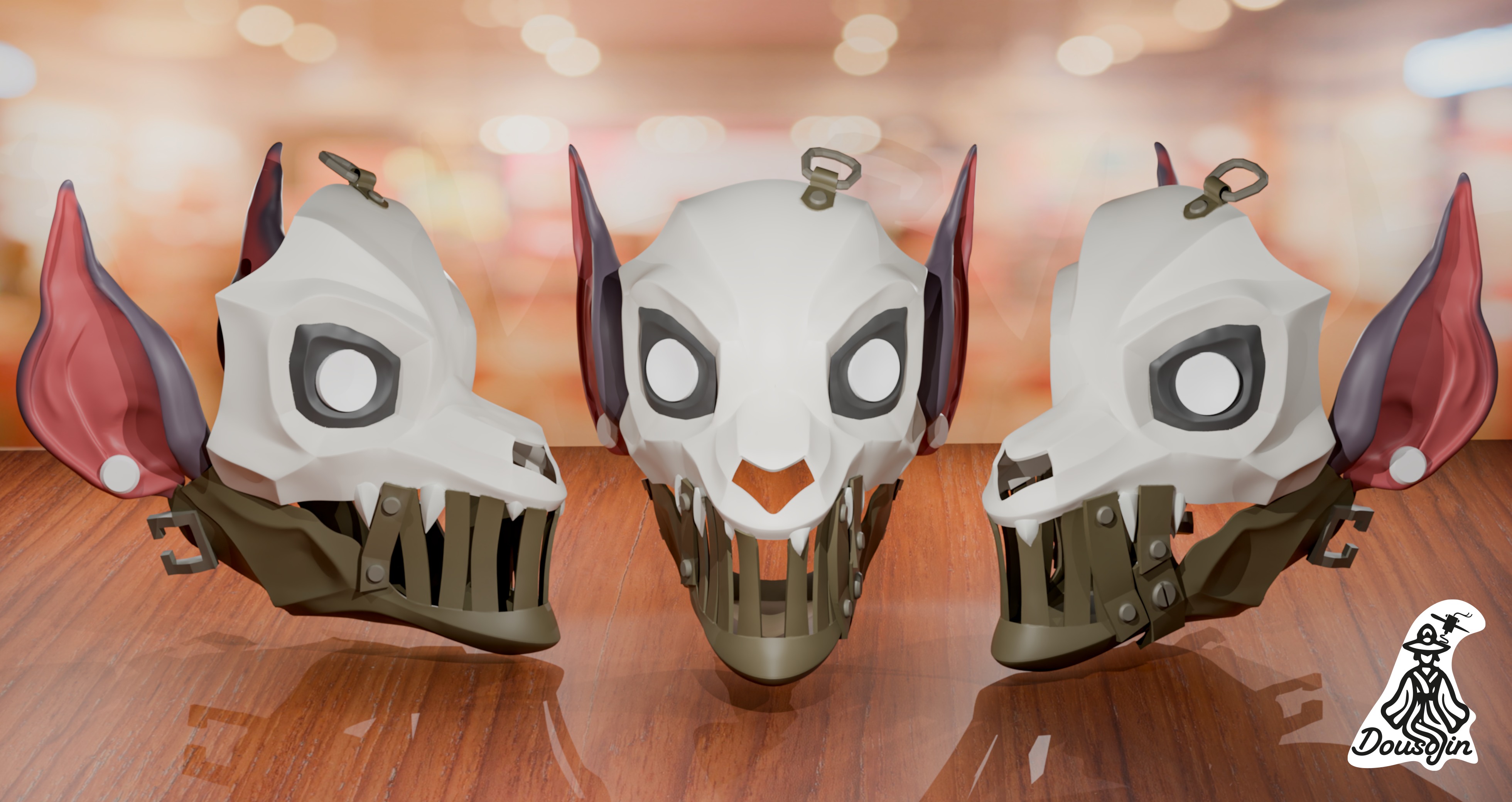Arcane Cosplay mask Scar Firelight 3D print model_1