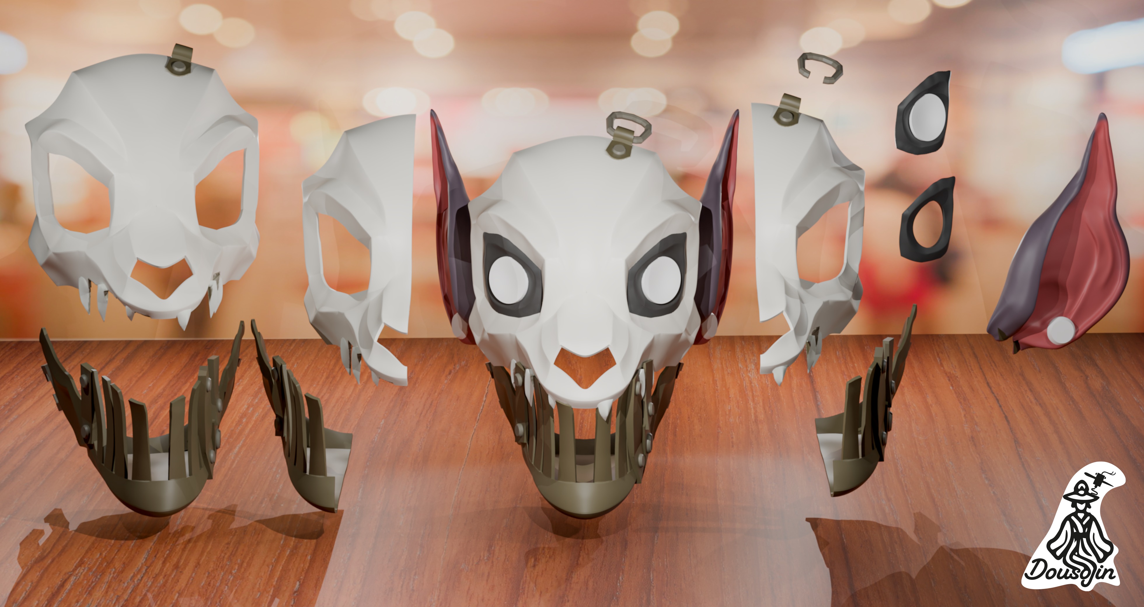 Arcane Cosplay mask Scar Firelight 3D print model_2