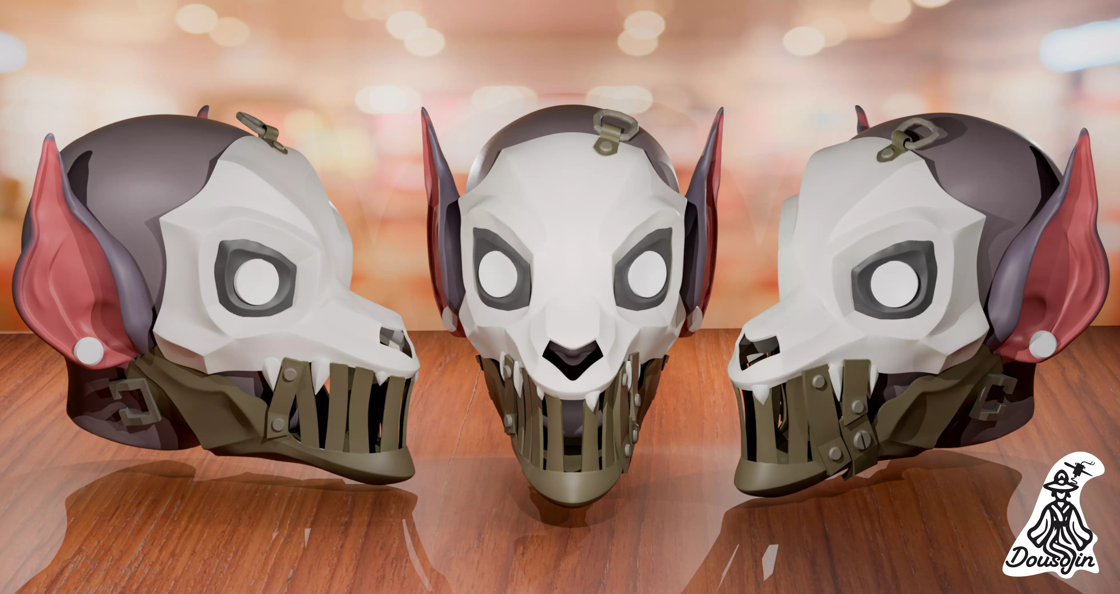 Arcane Cosplay mask Scar Firelight 3D print model_0