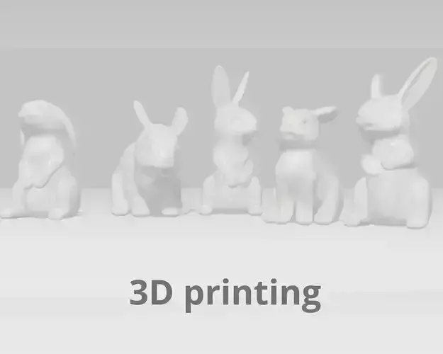5 Rabbit for 3D Printing
