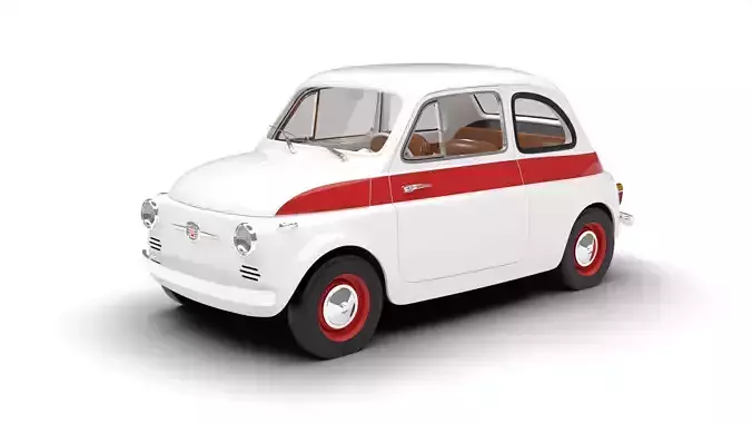Fiat 500 N Sport 1959 3d model  3D model