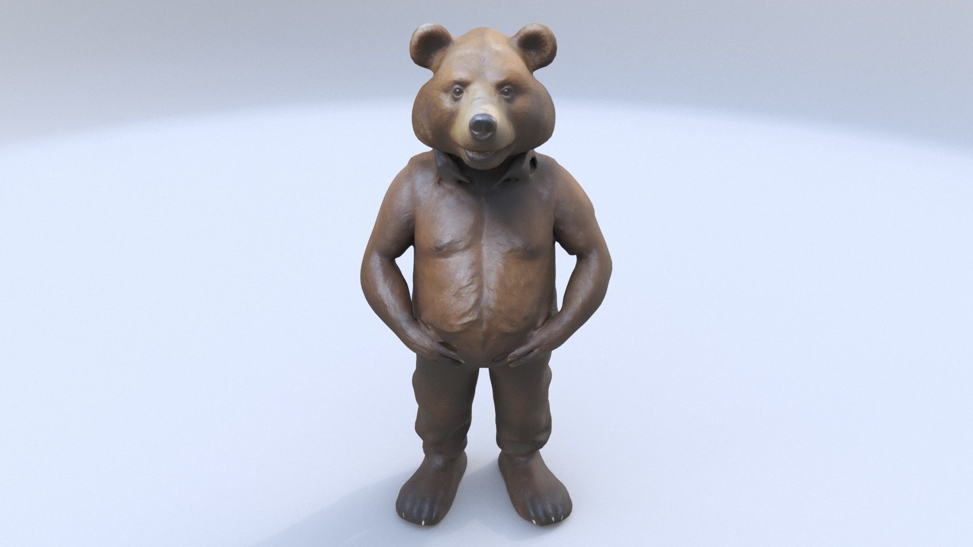 Brown bear 3D model_1