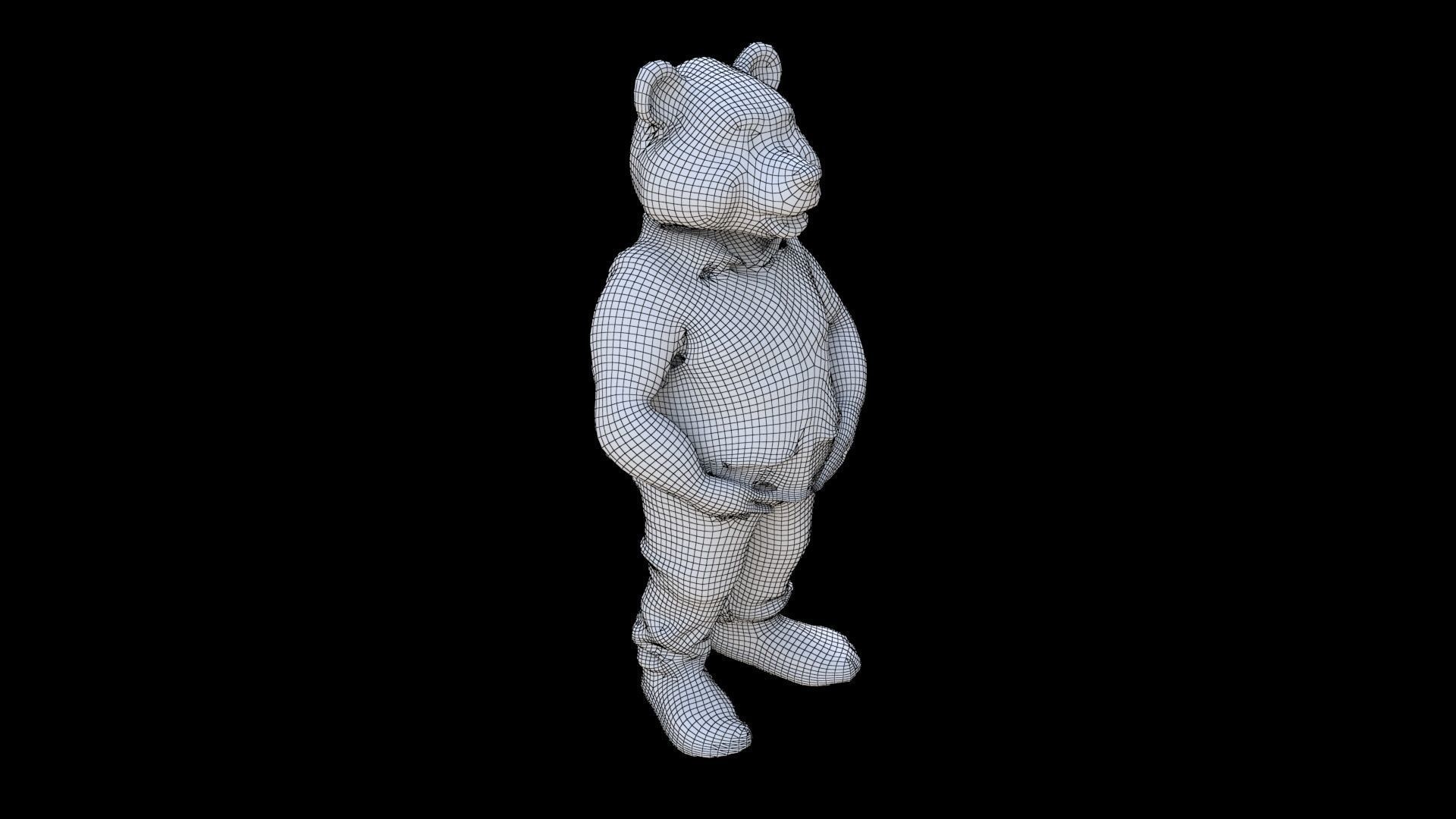 Brown bear 3D model_5