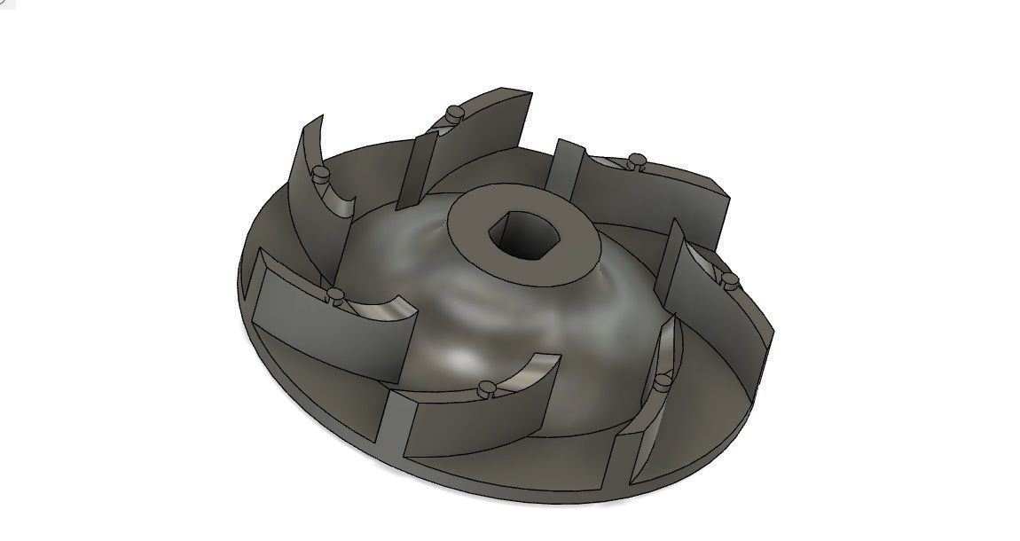 Salmson Impeller 2200 Watts Vertical Pump  3D print model_1