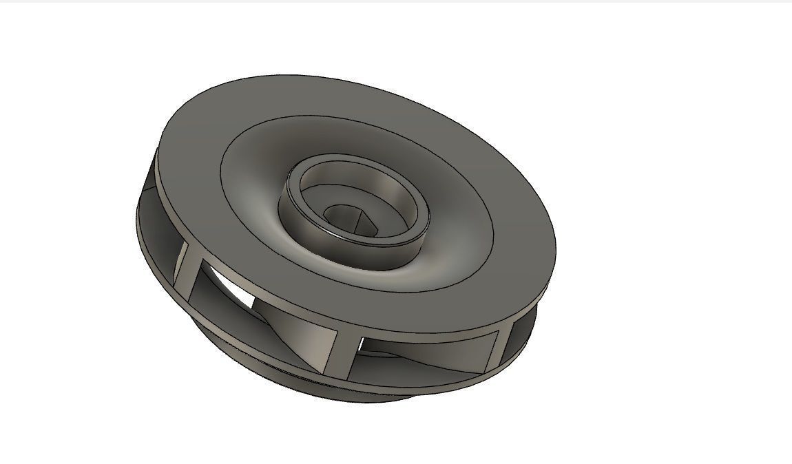 Salmson Impeller 2200 Watts Vertical Pump  3D print model_2