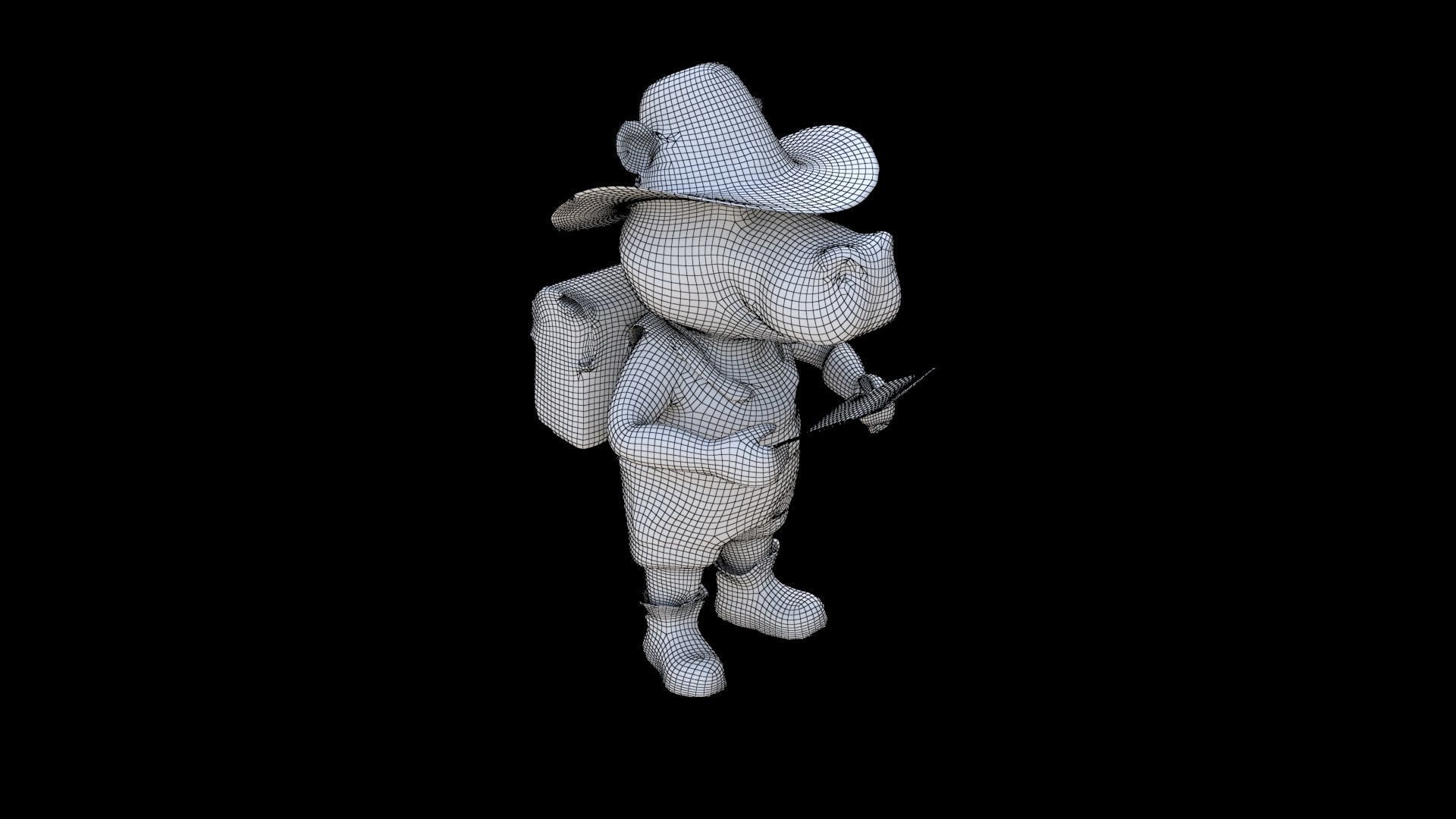 Hippopotamus 3D model_5