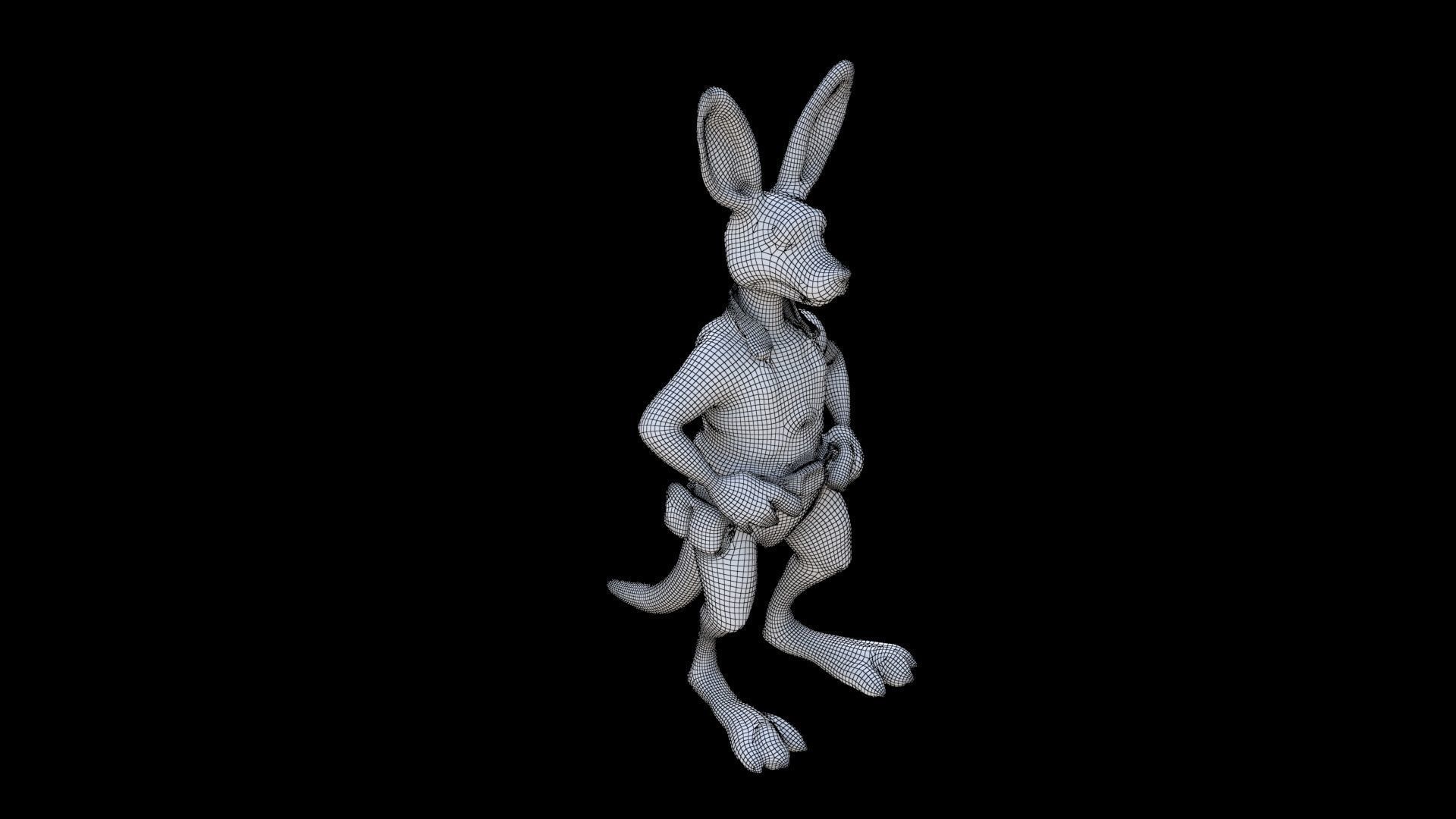 Kangaroo 3D model_5