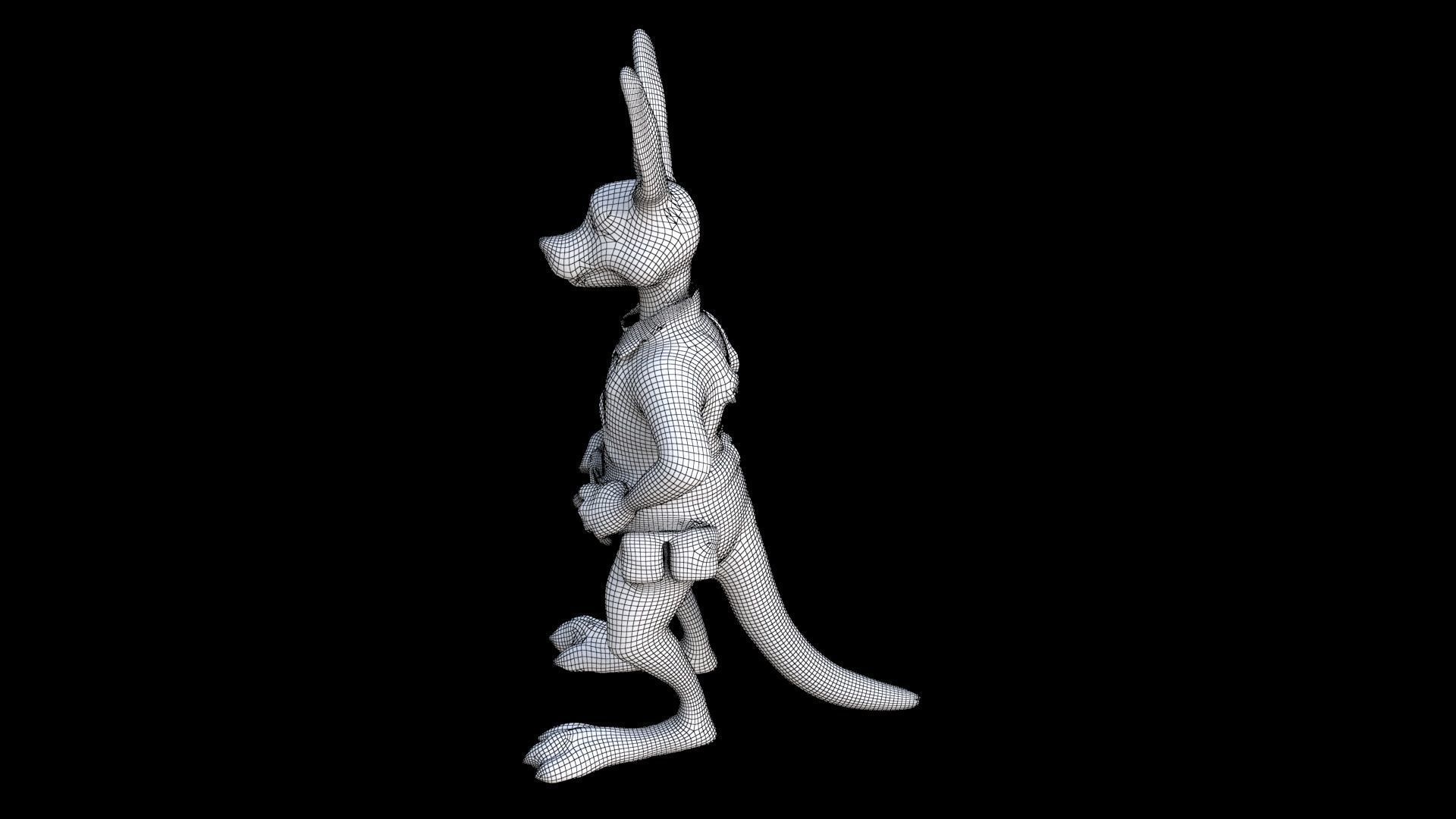 Kangaroo 3D model_7