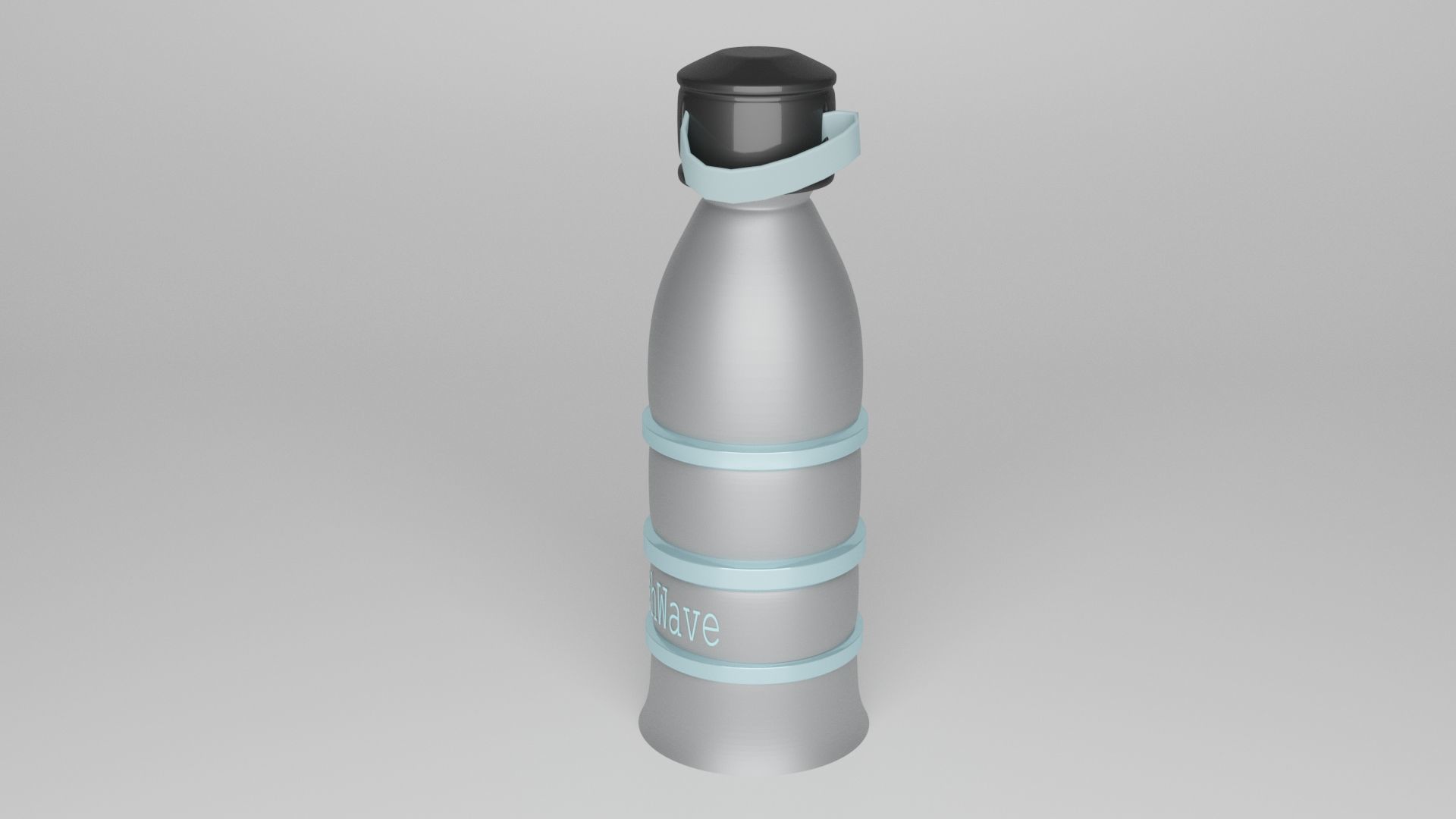 Modern Water Bottle FreshWave Low-poly 3D model_4