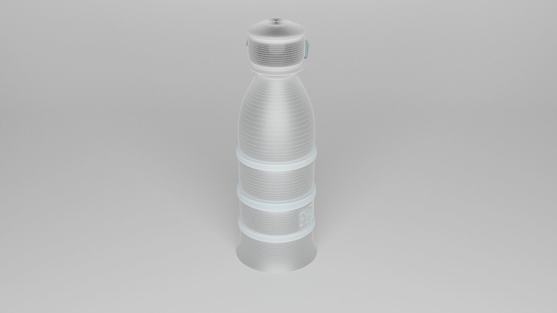 Modern Water Bottle FreshWave Low-poly 3D model_5