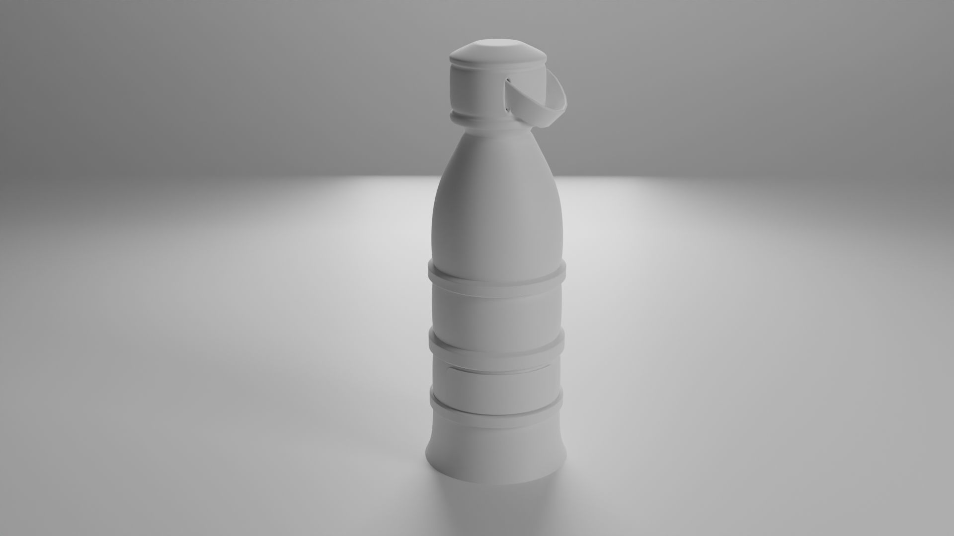 Modern Water Bottle FreshWave Low-poly 3D model_2