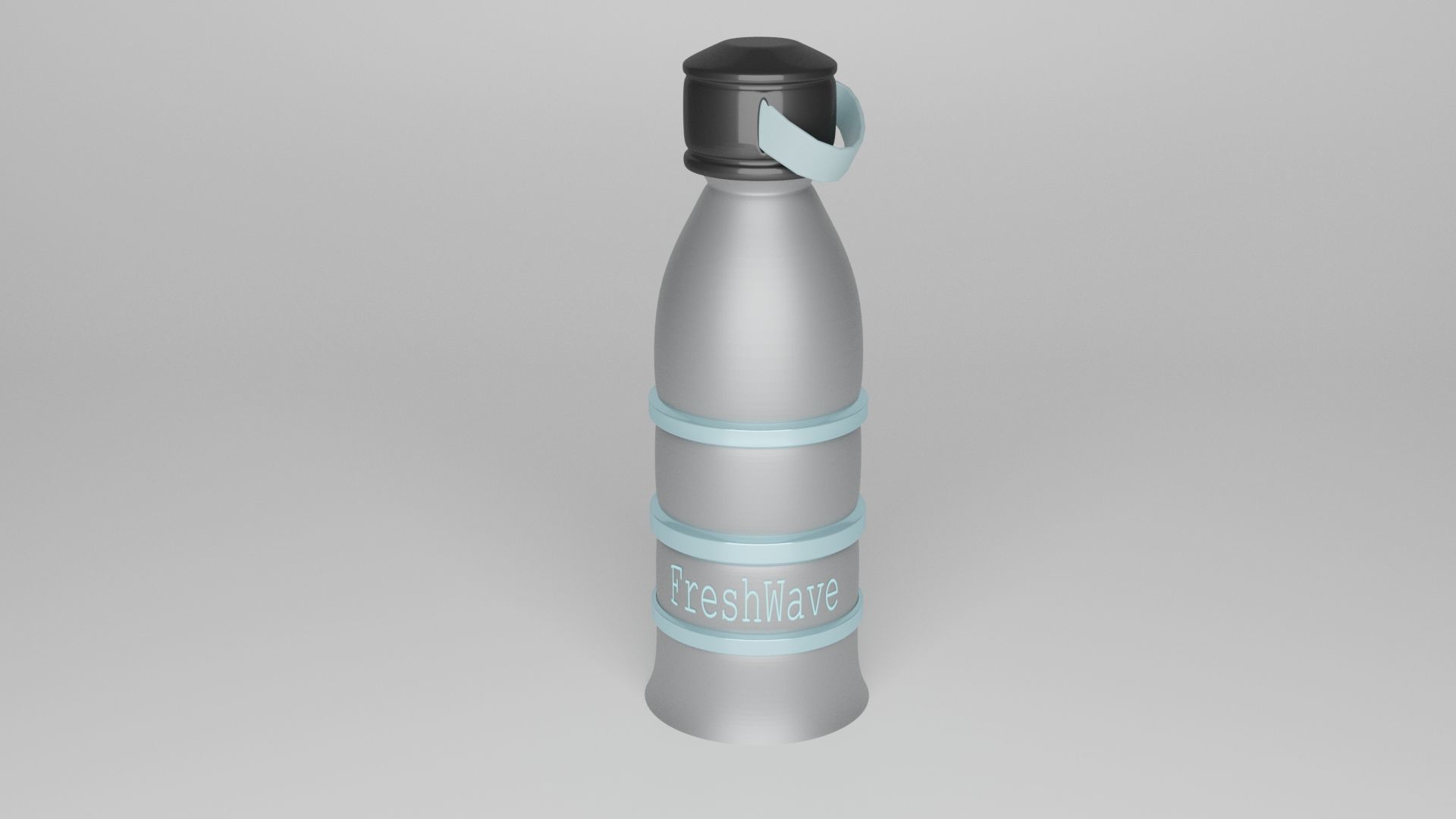 Modern Water Bottle FreshWave Low-poly 3D model_3