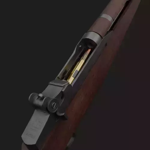 M1 Garand With Complete Internals - Game Ready