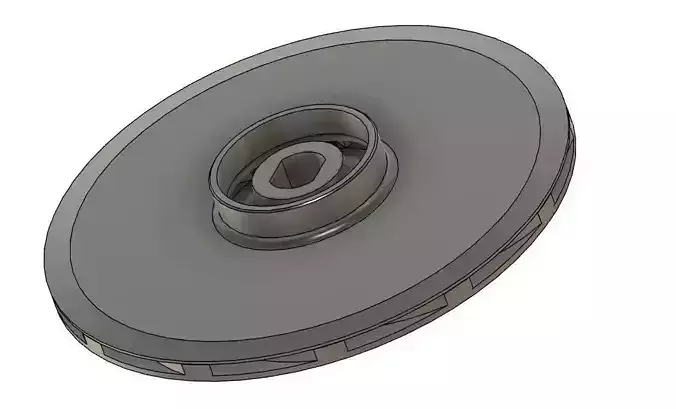 Wilo Impeller 155 mm 1100 Watts  3D print model