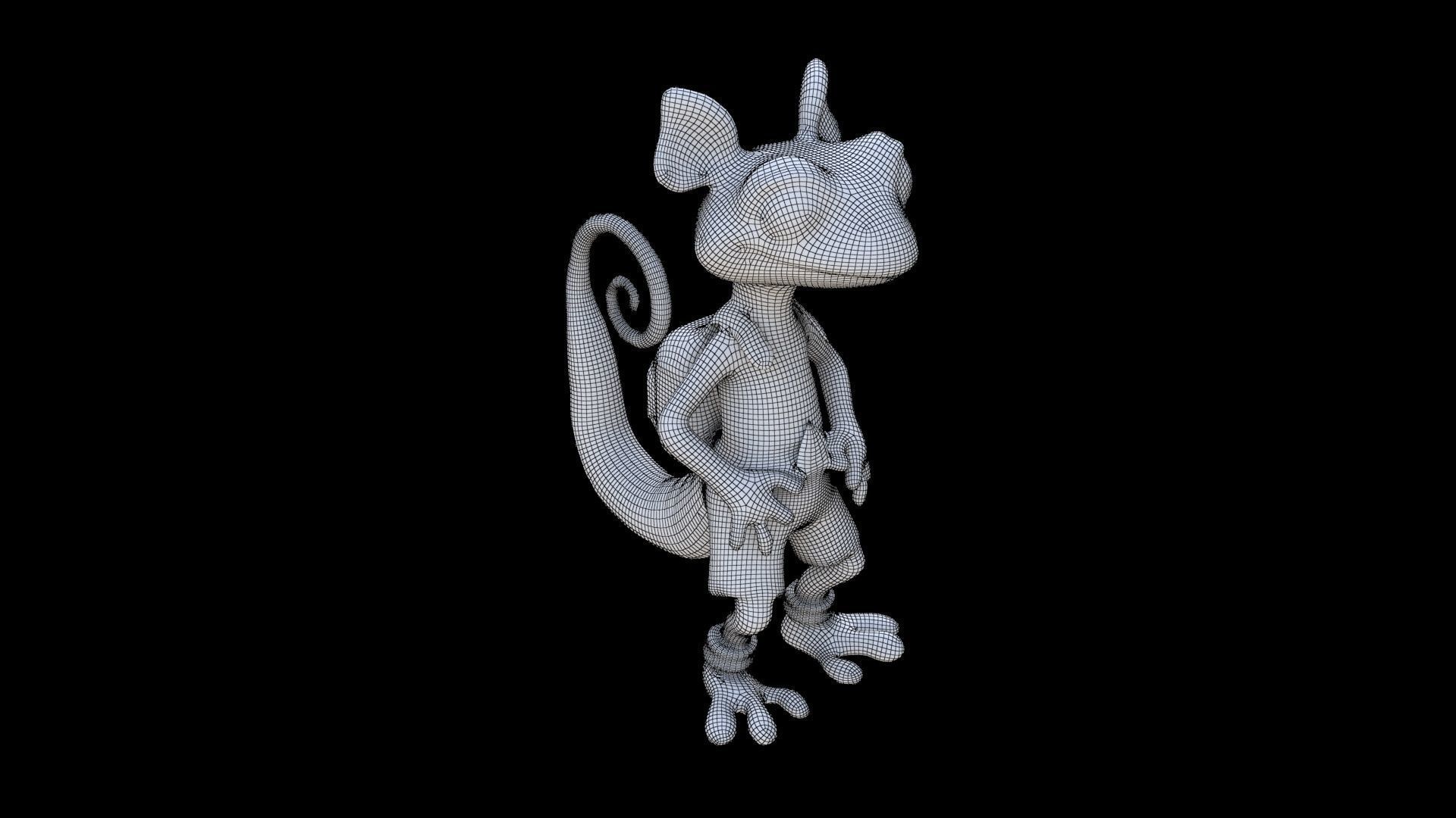 Salamander 3D model_5