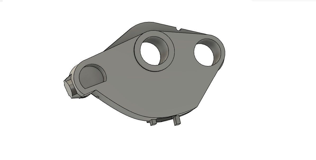 Sprinter Reverse plastic replacement  3D print model_1