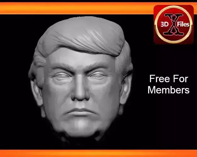 Donald Trump - Hot Toys Head Sculpt - Action Figure Head 3D print model