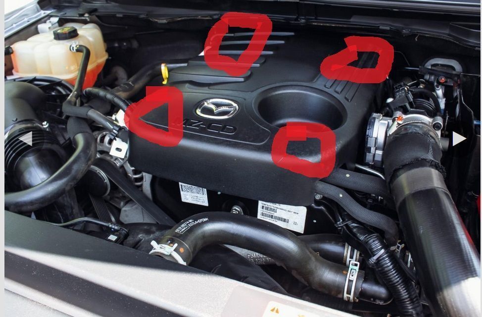 Mazda BT50 Engine top cover bolt 3D print model_1