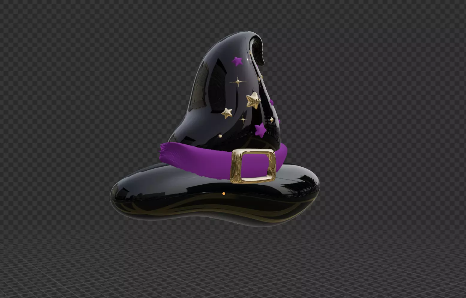 Witch Hat Stylized Cartoon 3D Model Free 3D model