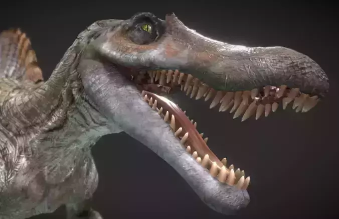 Spinosaurus Hybrid Low-poly 3D model