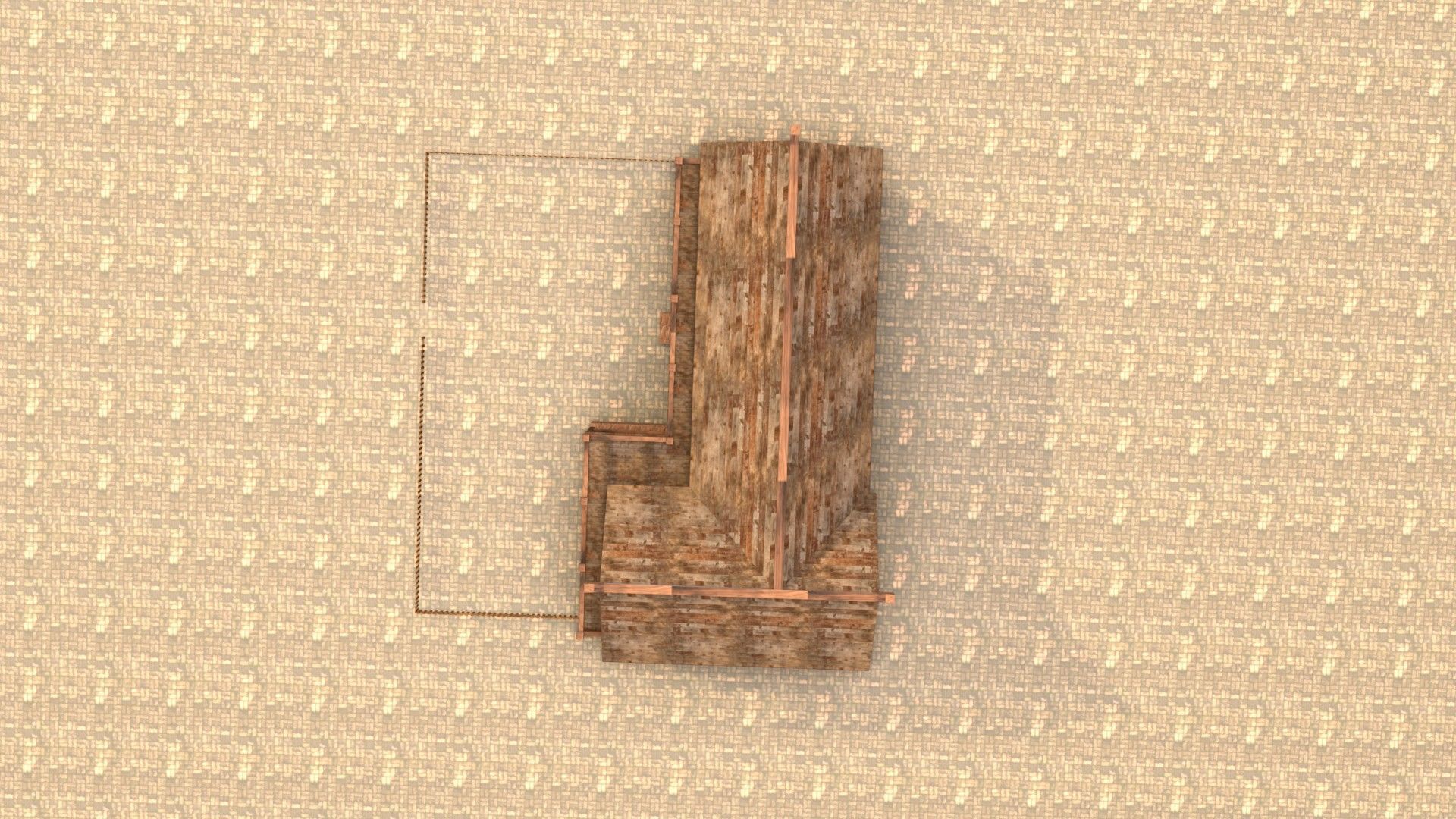 Low Poly Wooden Medieval Home 3D Model Low-poly 3D model_14