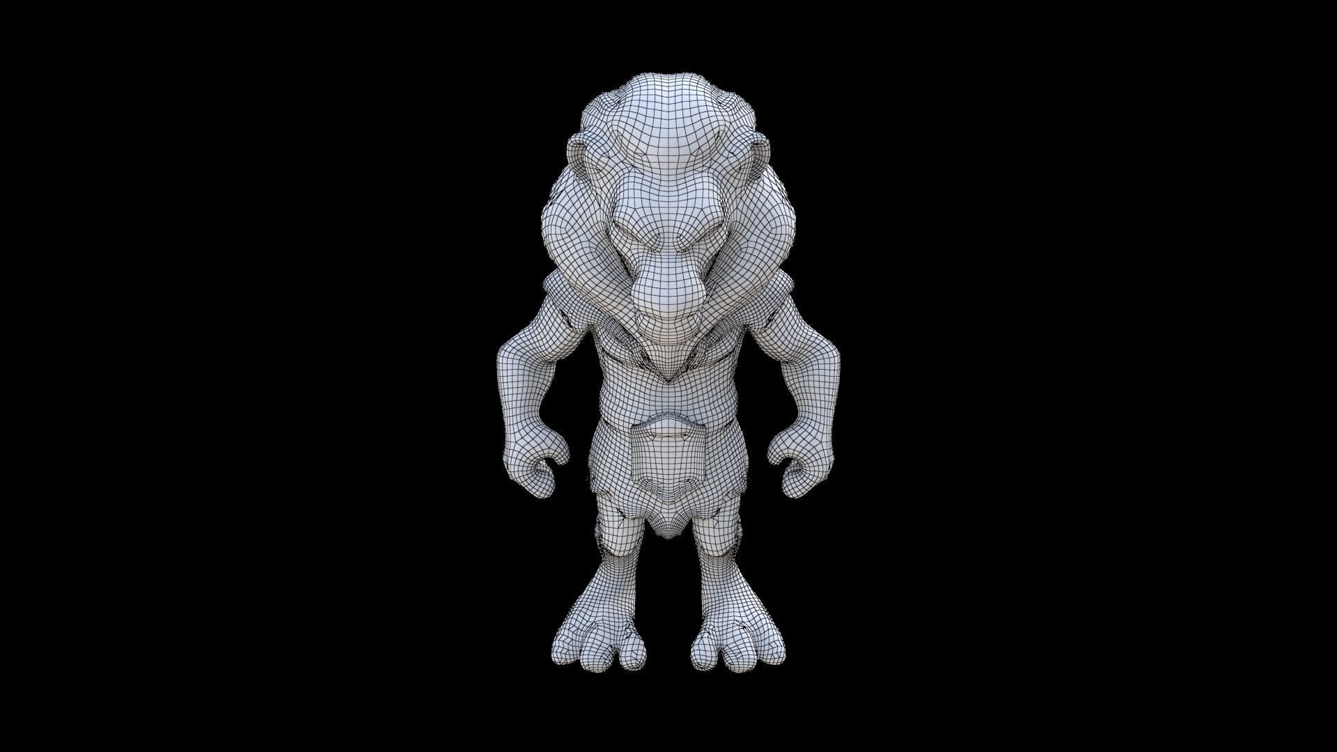 Lion 3D model_6