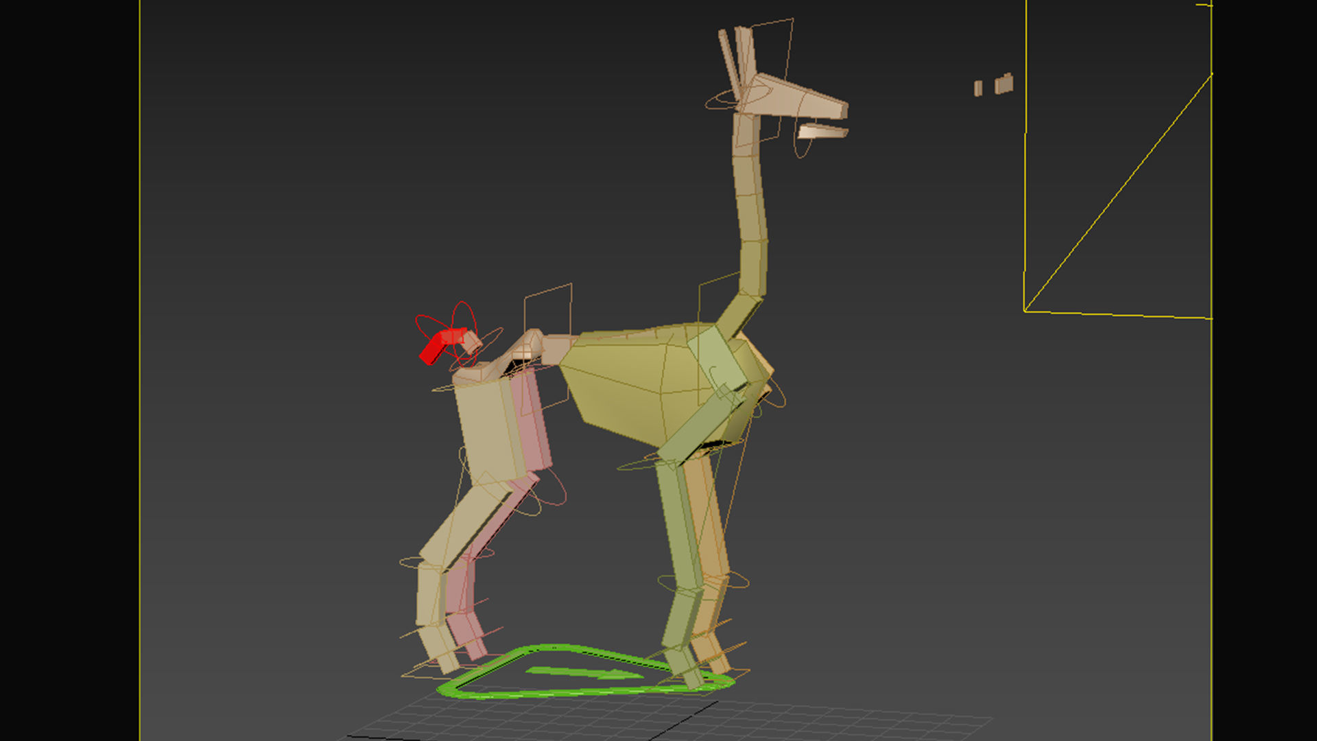 alpaca with rig  high-poly textured 3D model_9