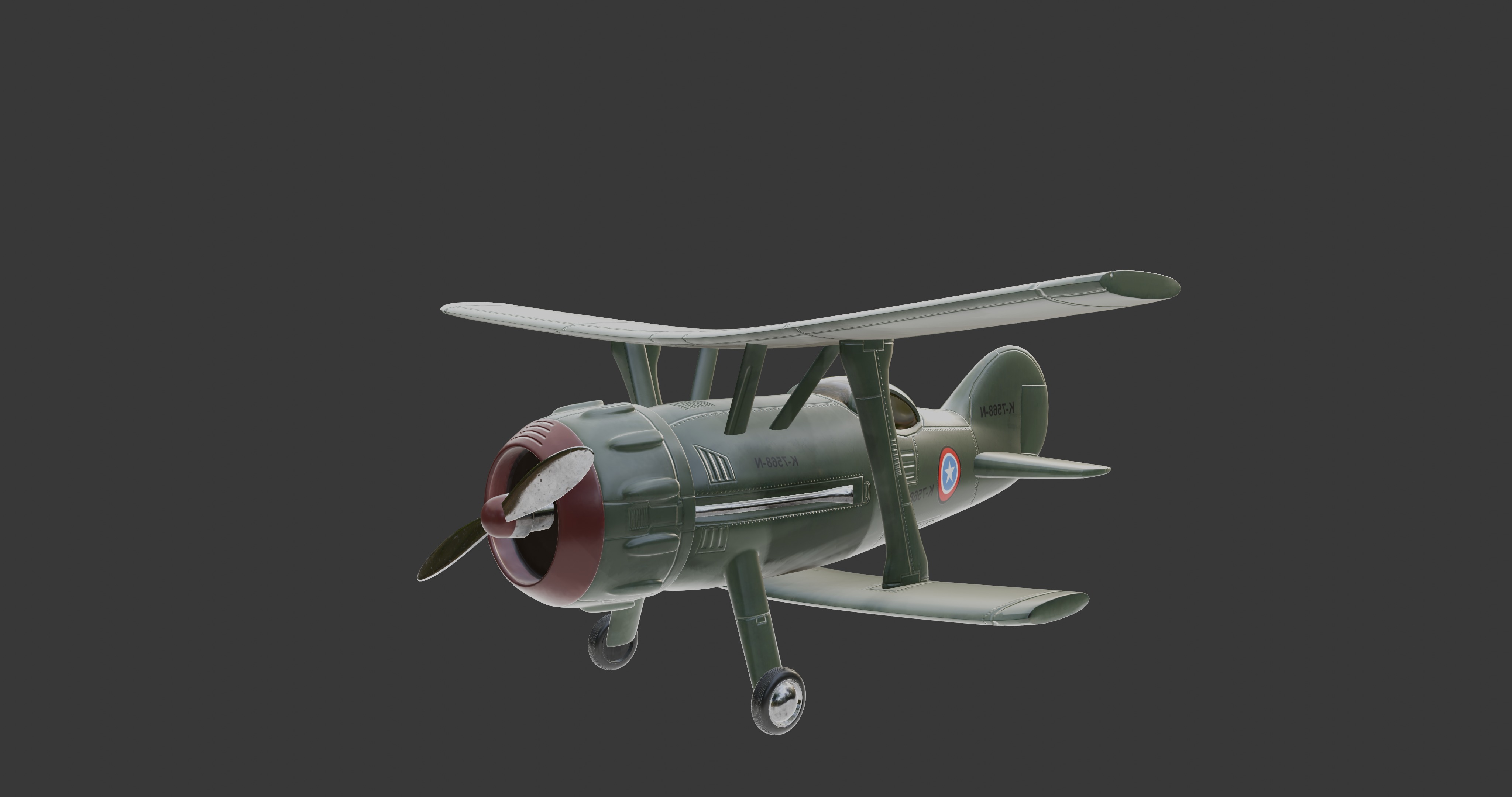 Military Airplane for 3D Printing 3D print model_4