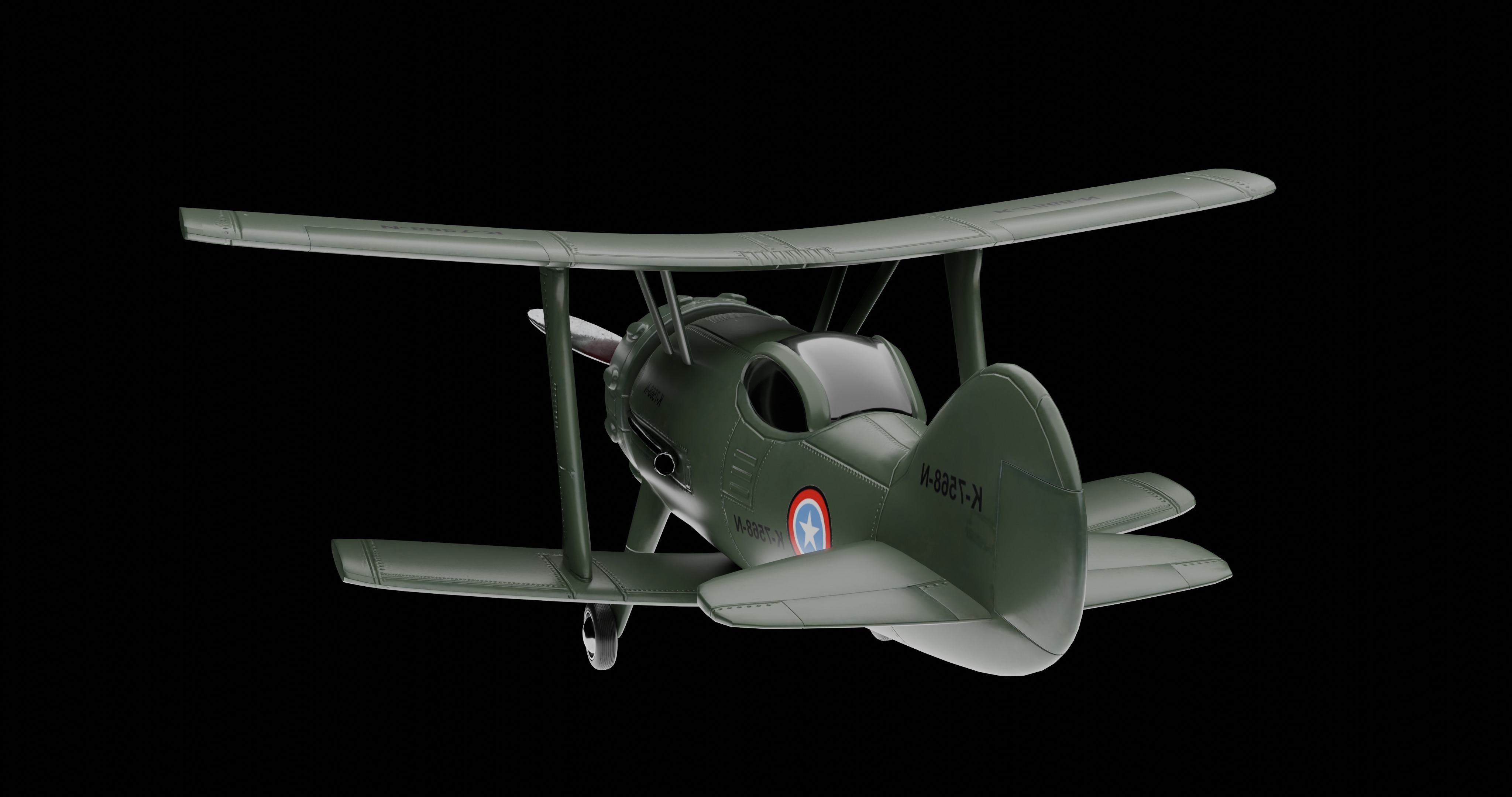 Military Airplane for 3D Printing 3D print model_1