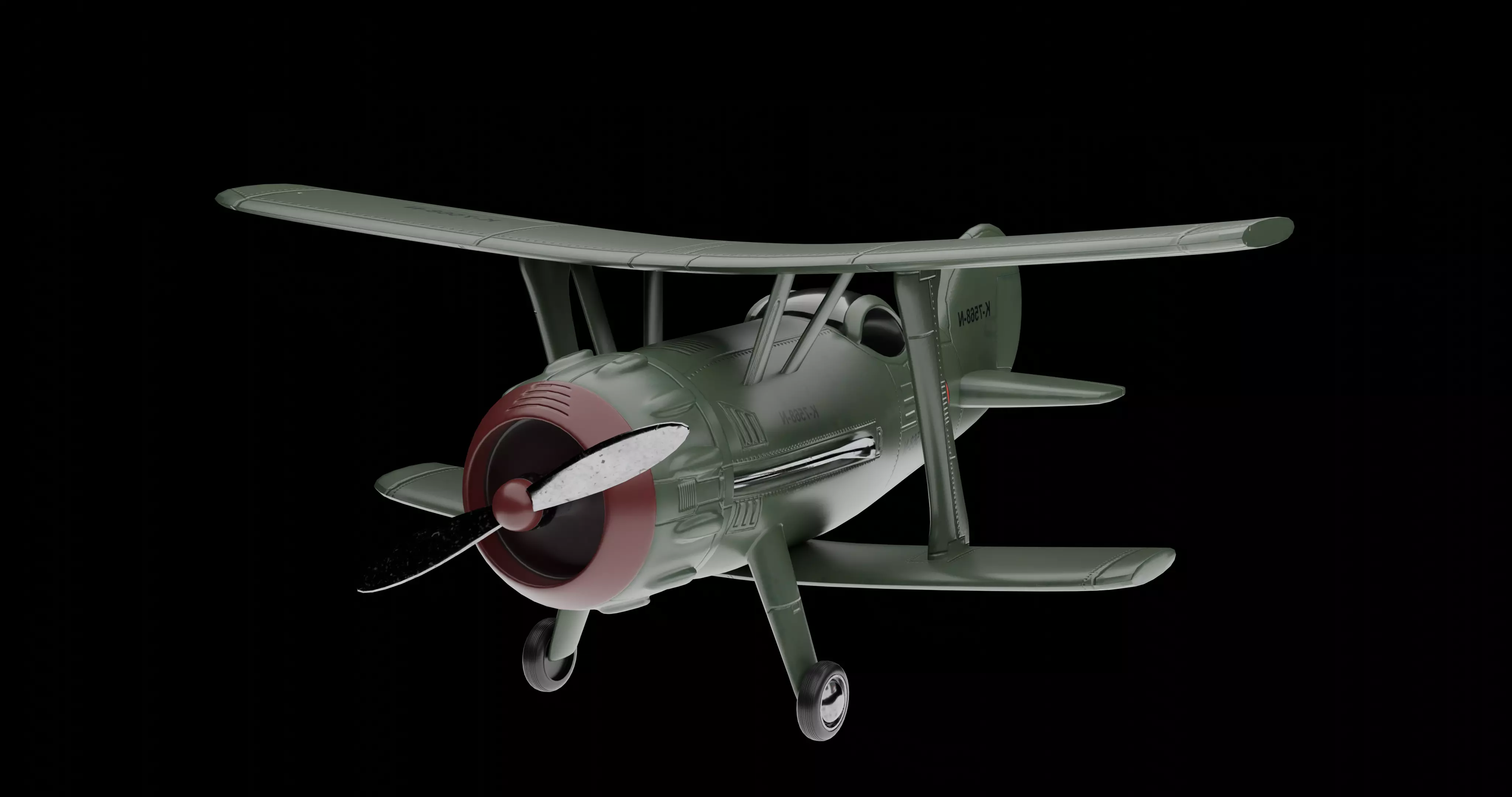 Military Airplane for 3D Printing 3D print model_0