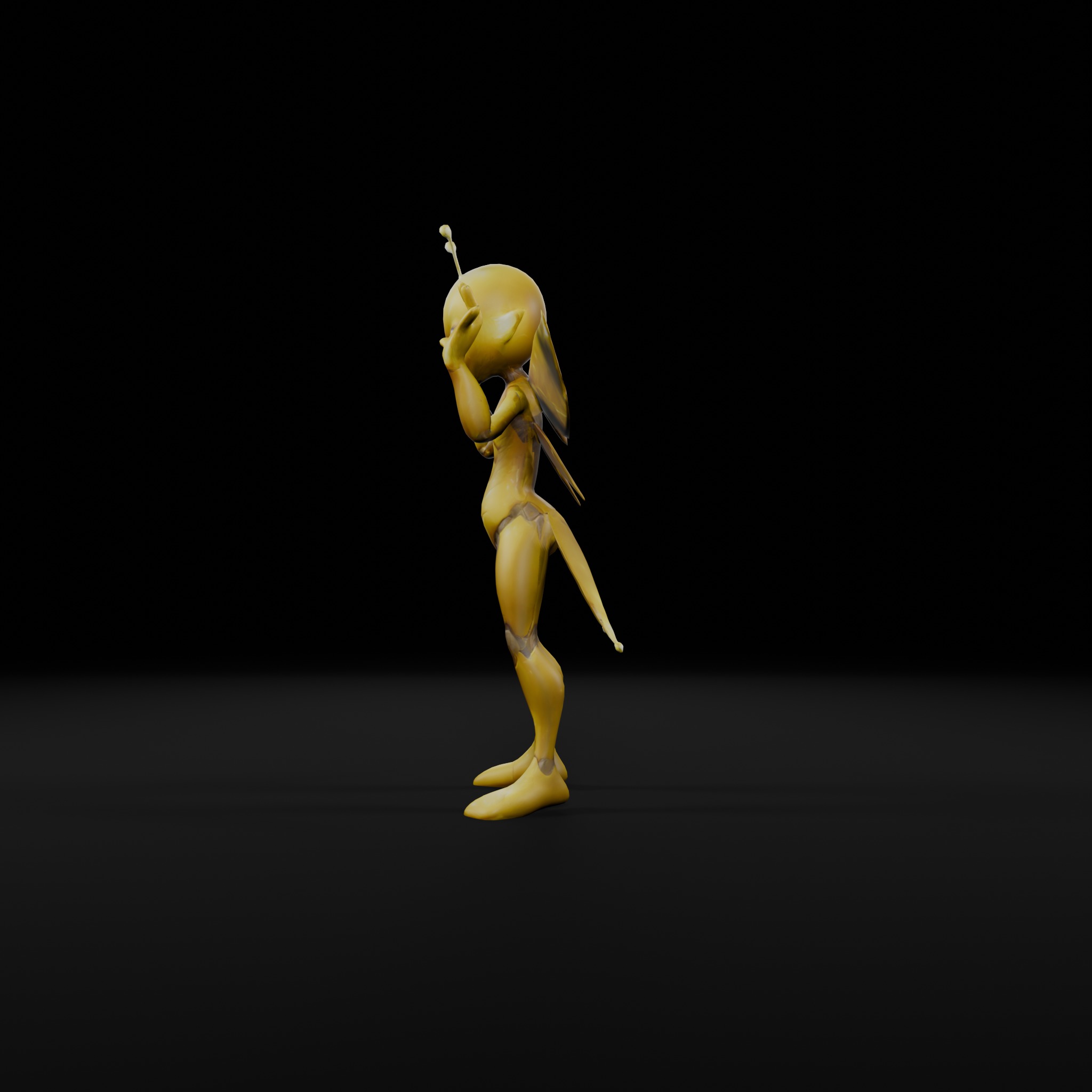 Lightning Sprit -3D Character for Games  Animations Low-poly 3D model_2