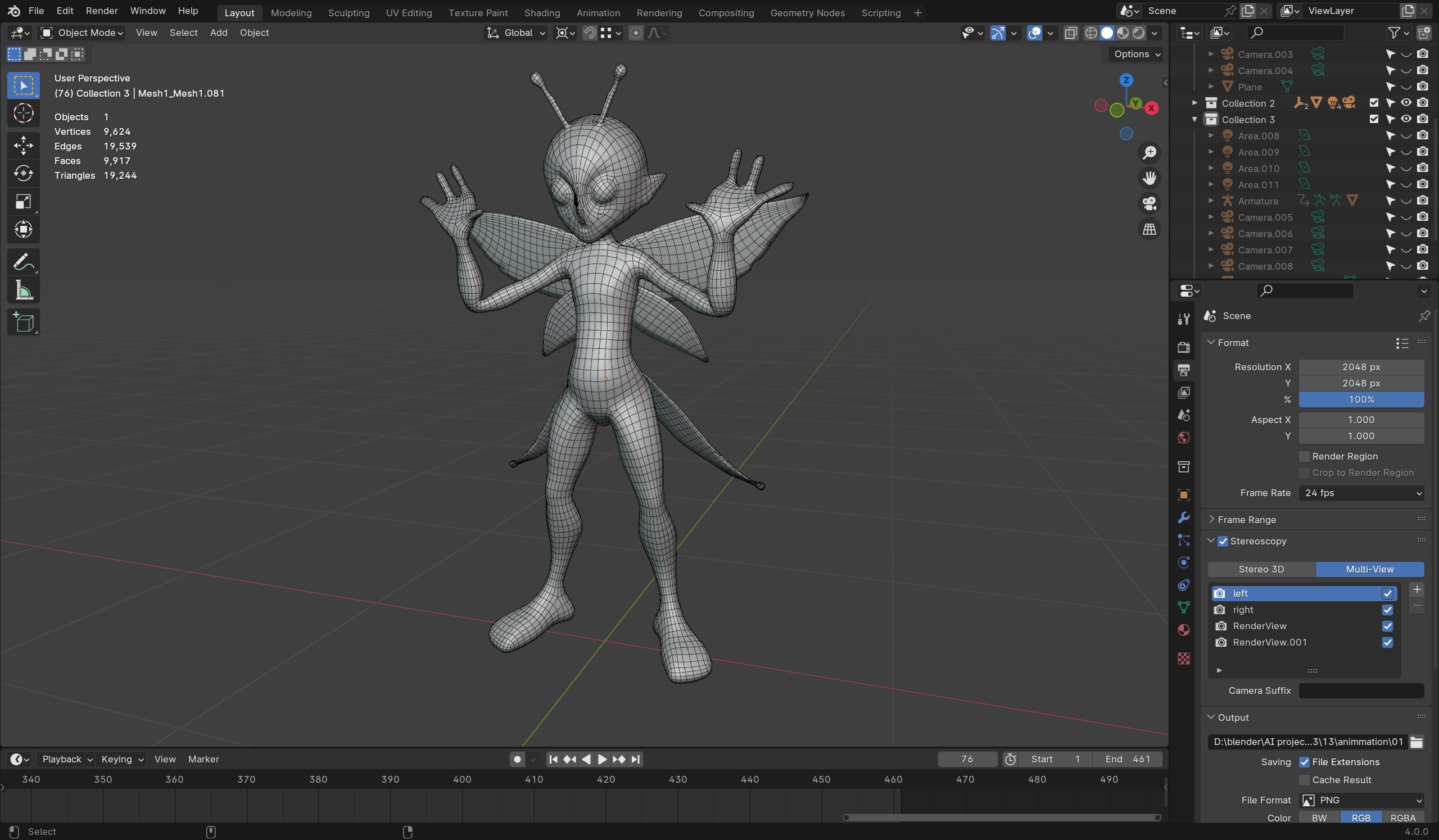 Lightning Sprit -3D Character for Games  Animations Low-poly 3D model_7