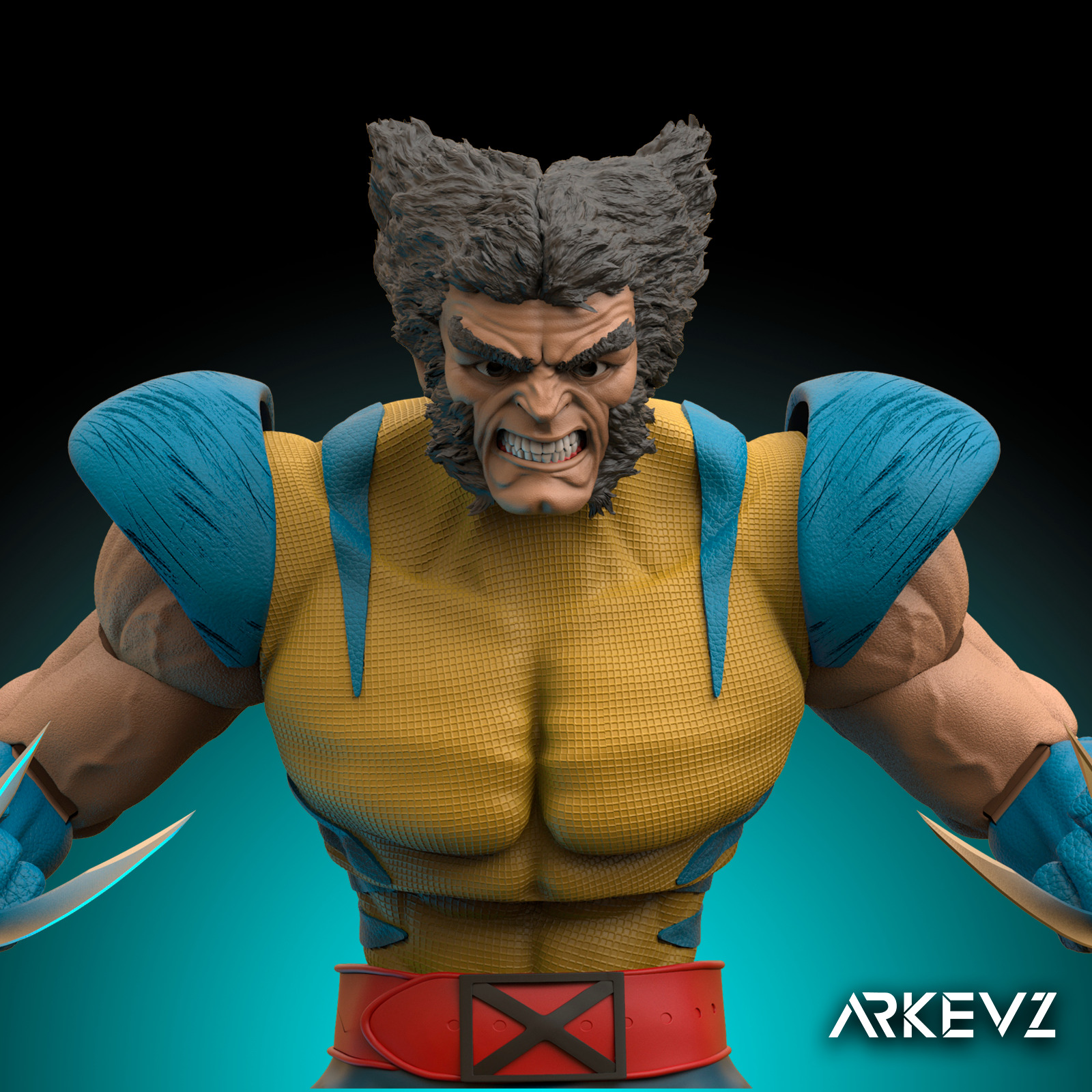 Action Figure Wolverine 3D print model_2