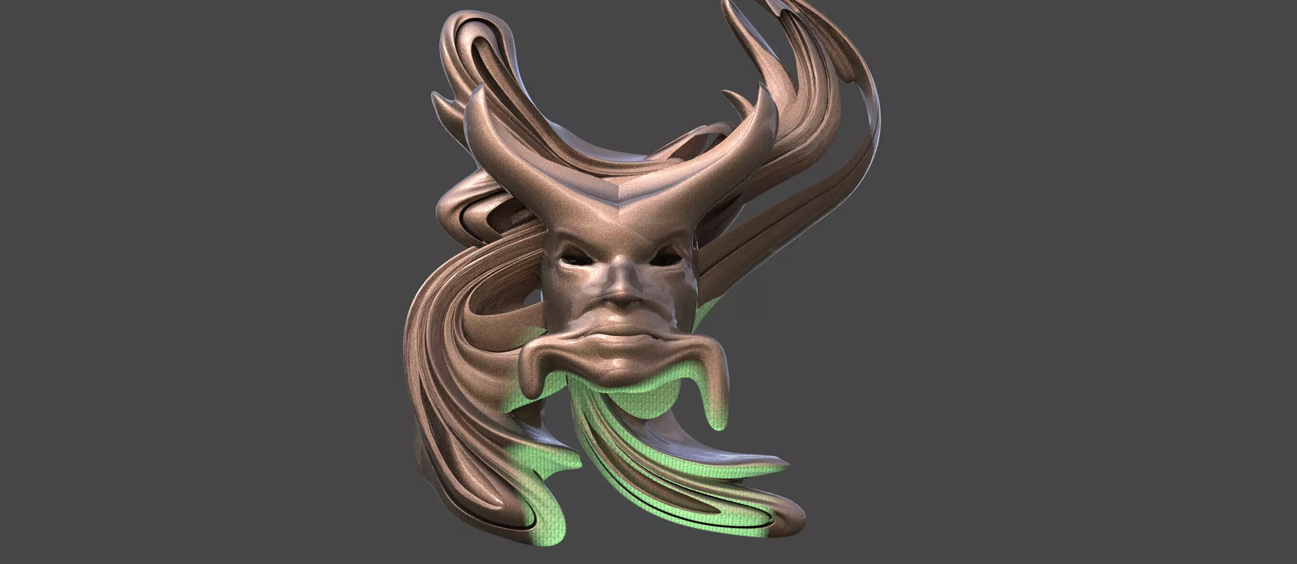 Snow white liquid mask 2 3D model