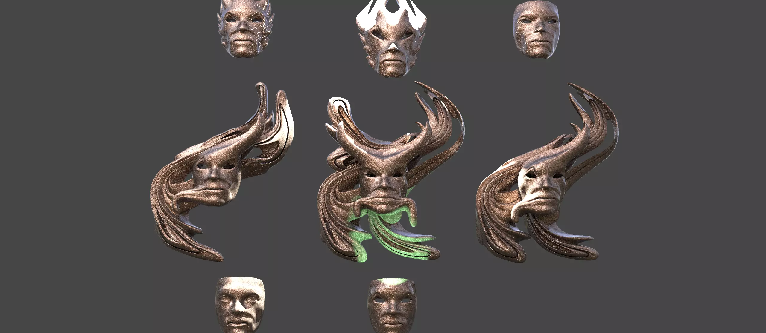 Snow white liquid mask collection 1 3D model