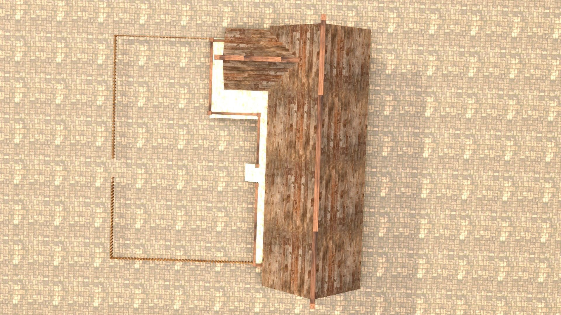 Modular medieval fantasy house Low-poly 3D model_14